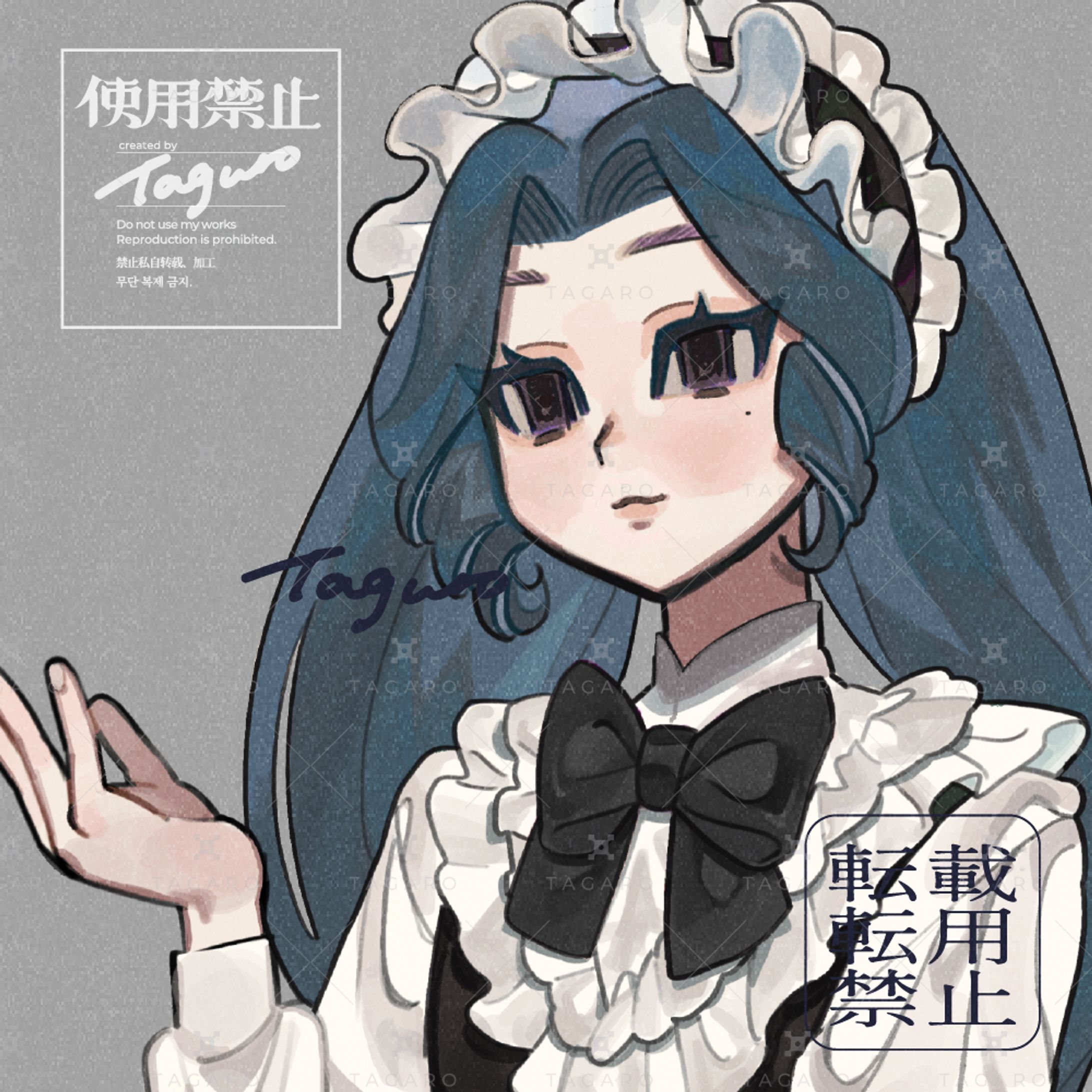 バストアップイラスト│キャラクターデザイン-1