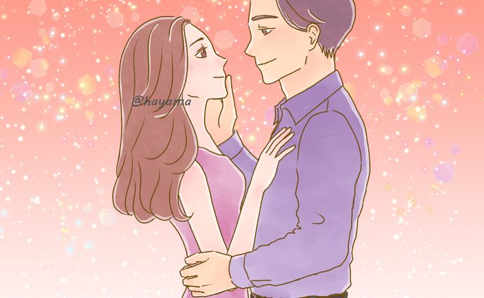 ストックイラスト・男女カップル