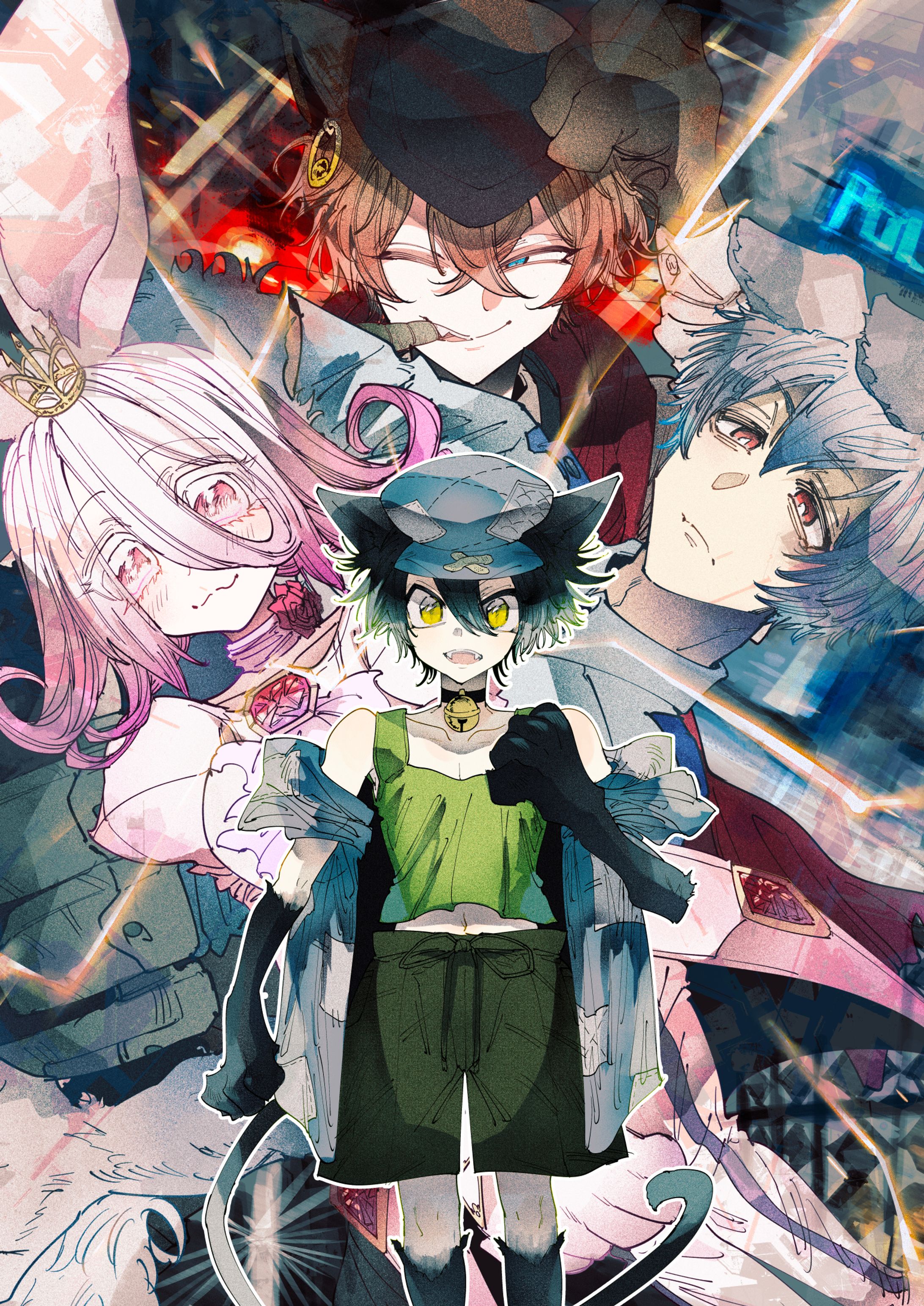 脱出ゲーム「獣人街からの脱出」　メインビジュアル・キャラクターデザイン-1