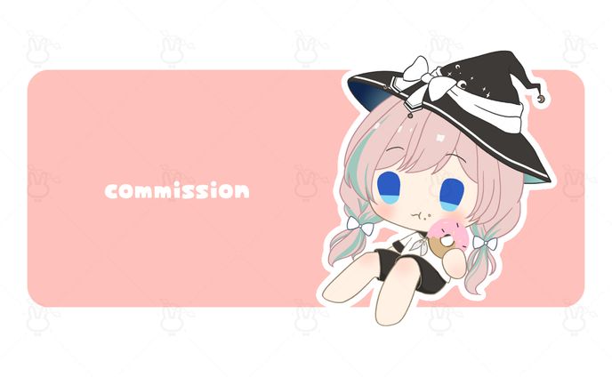 ＜ commission＞ドーナツもぐもぐ量産SD 黒百合ももね様