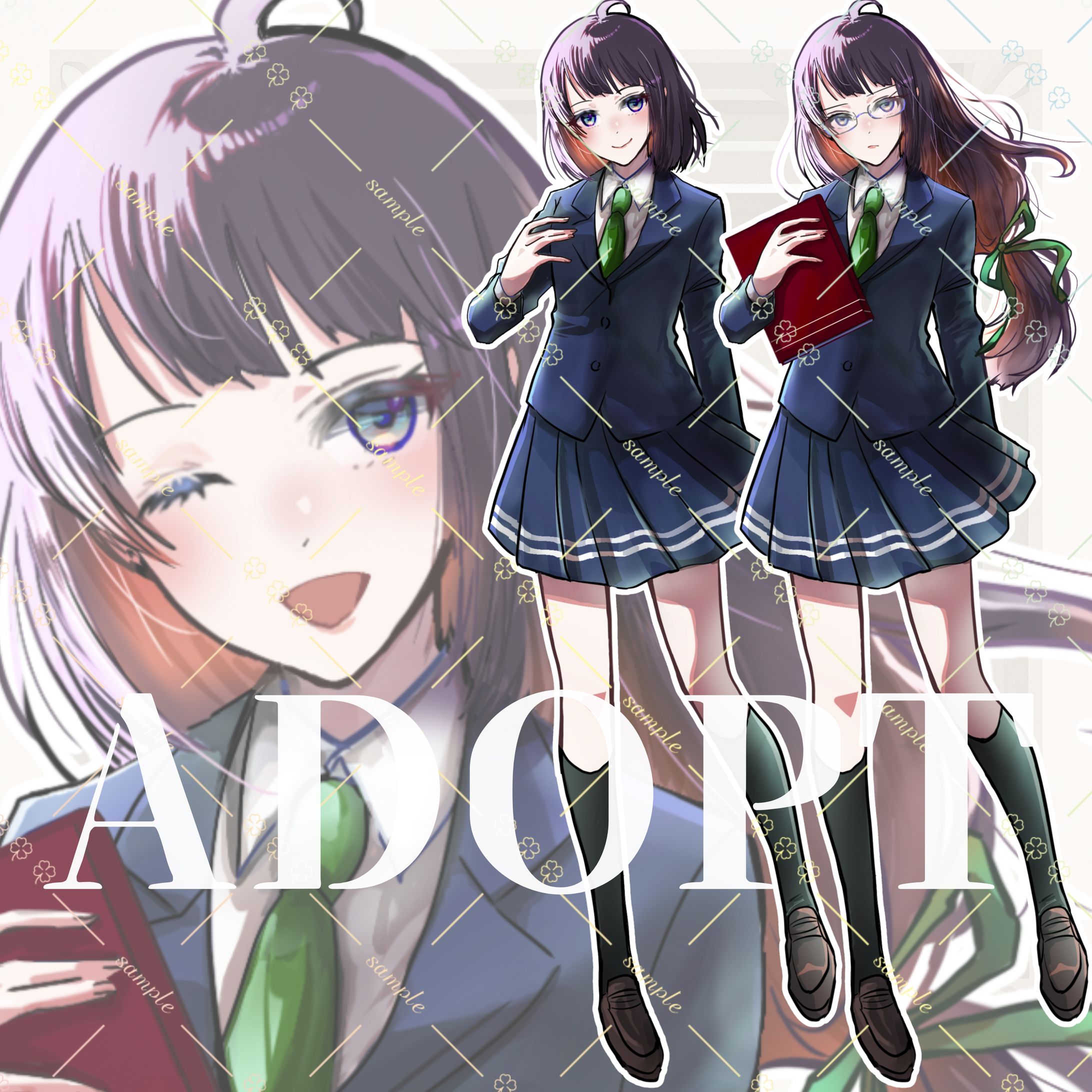 【キャラ販売】立ち絵（髪型差分）-1