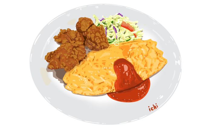 オムライス/omelette rice