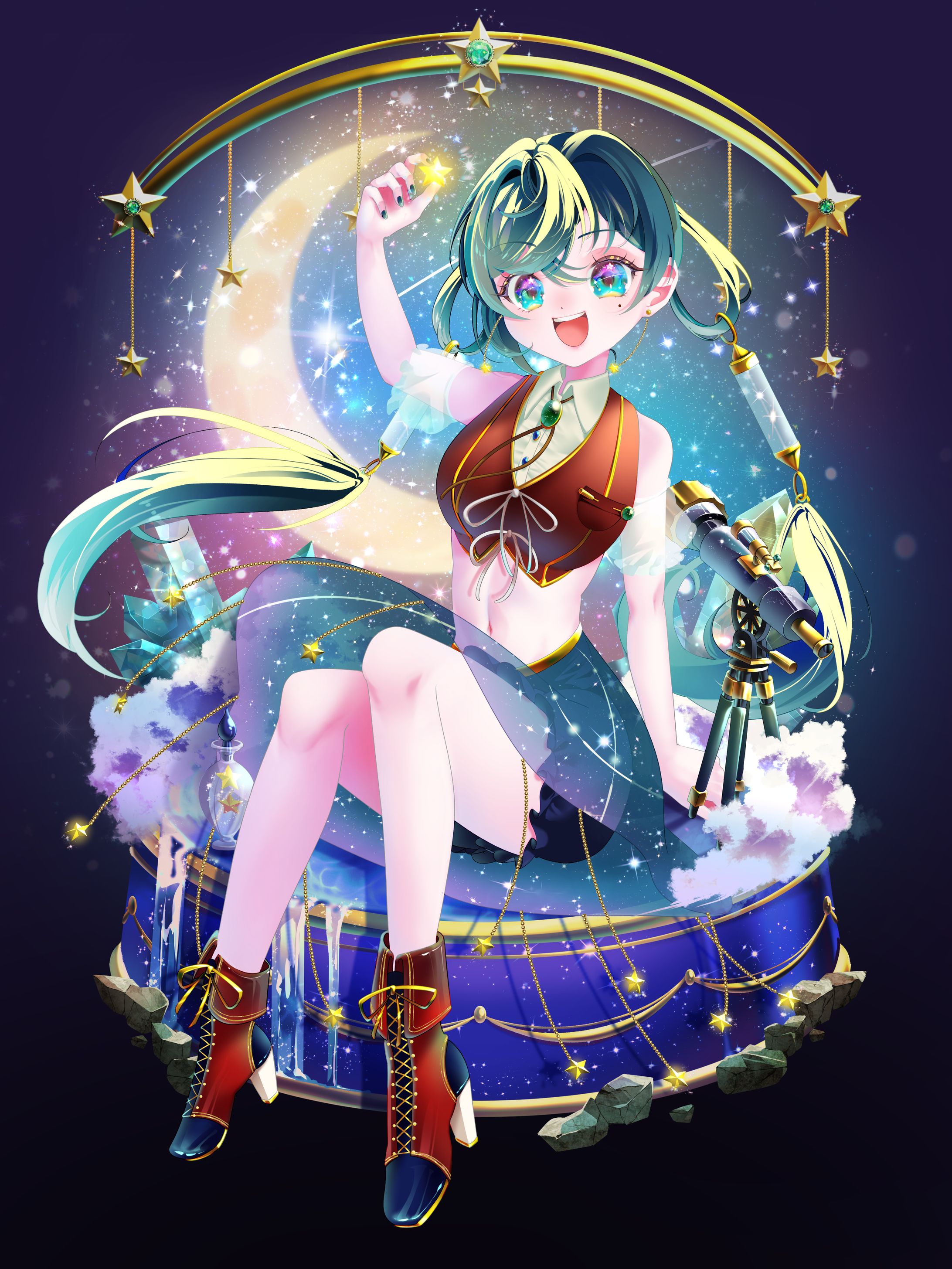 ヴィネット風イラスト-1