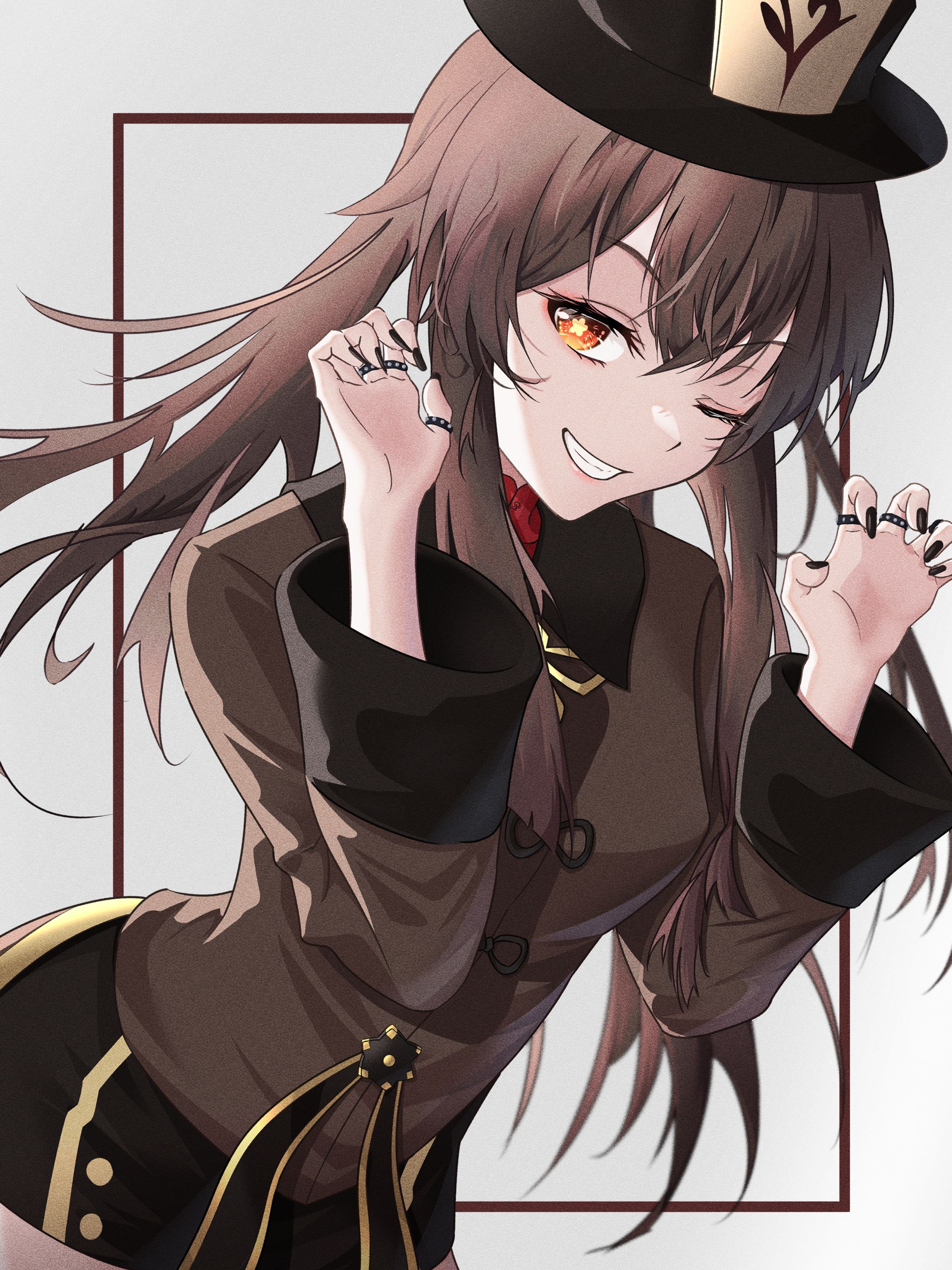原神胡桃イラスト-1