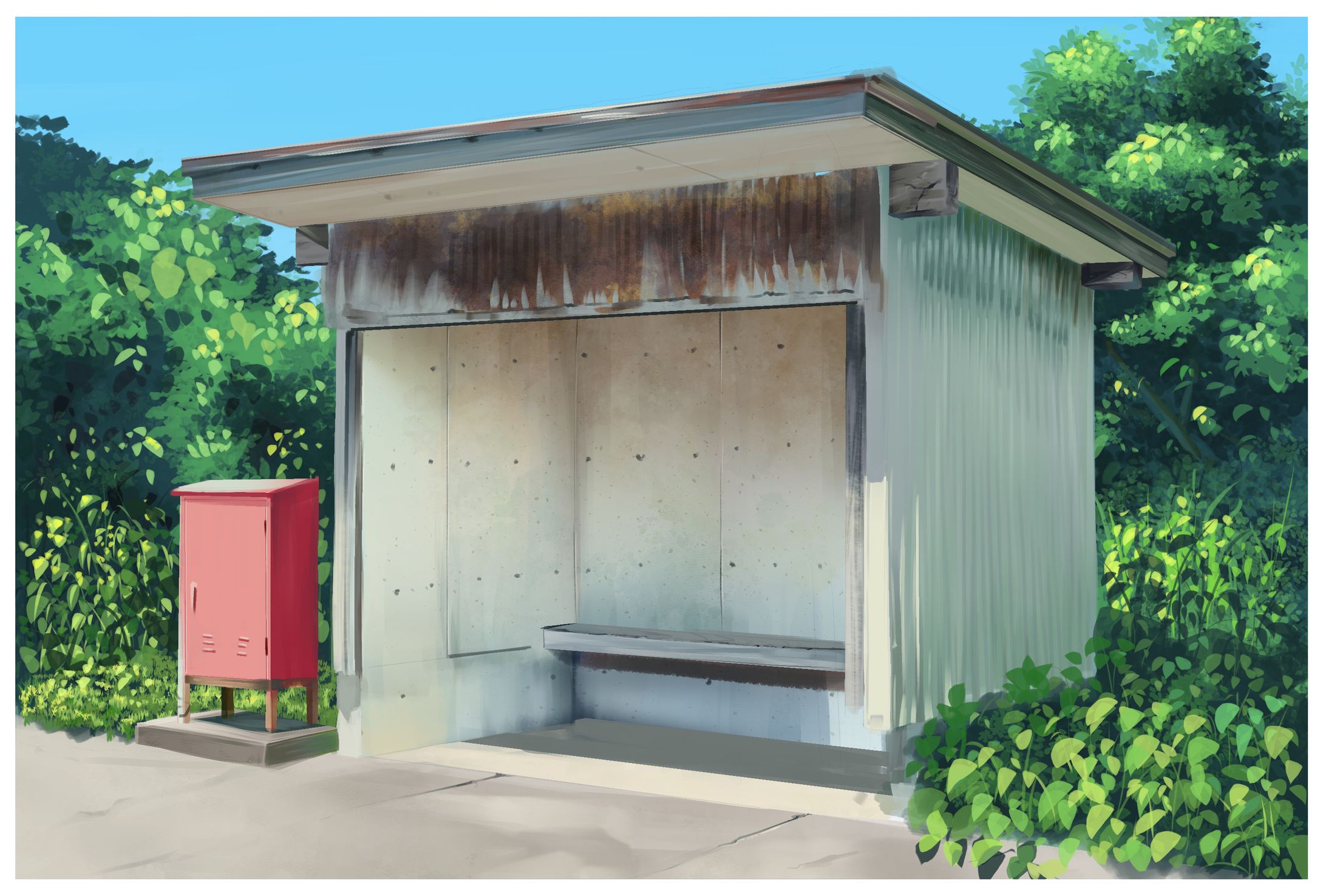 背景イラスト練習　#1-1