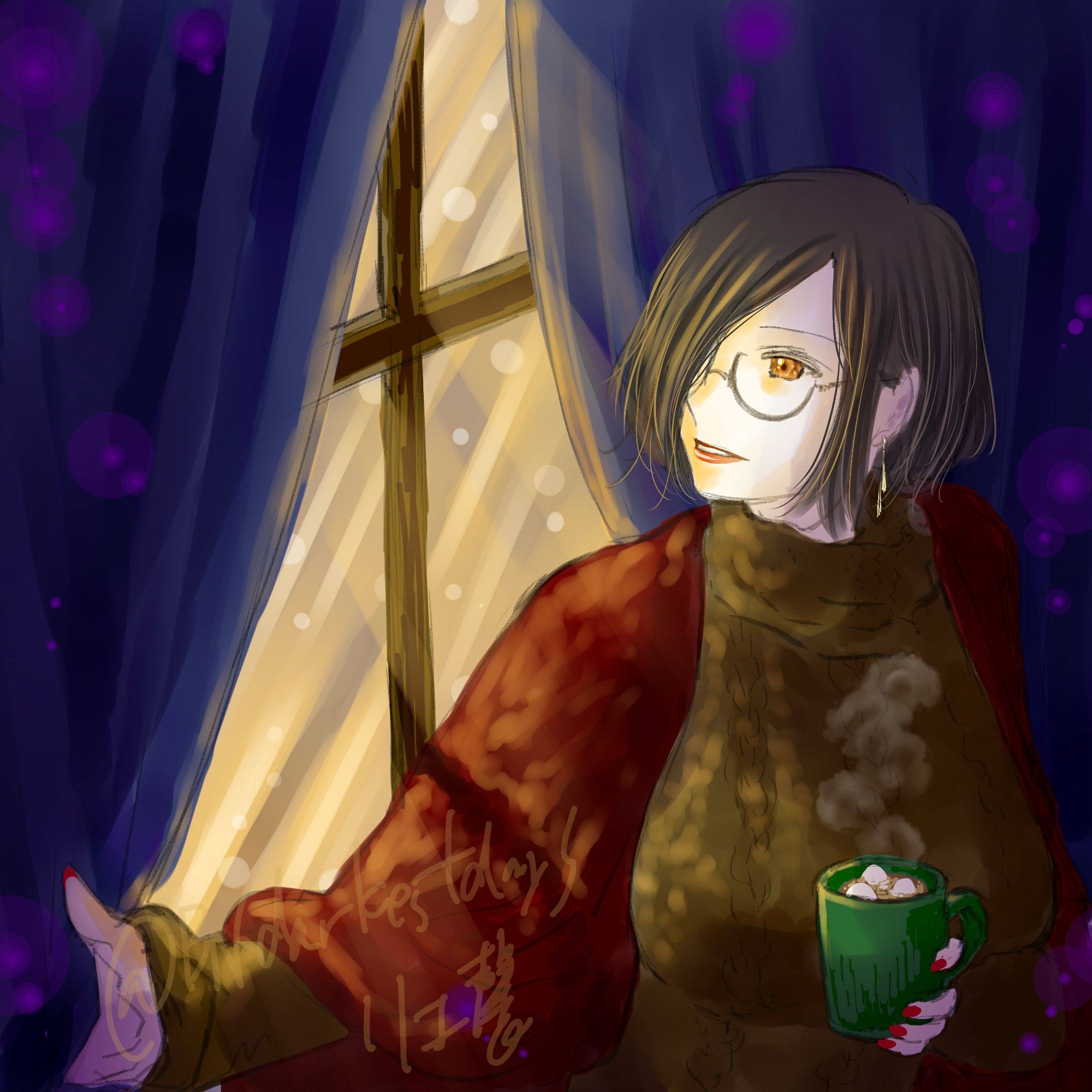 【skeb】OC：退魔士さん-1