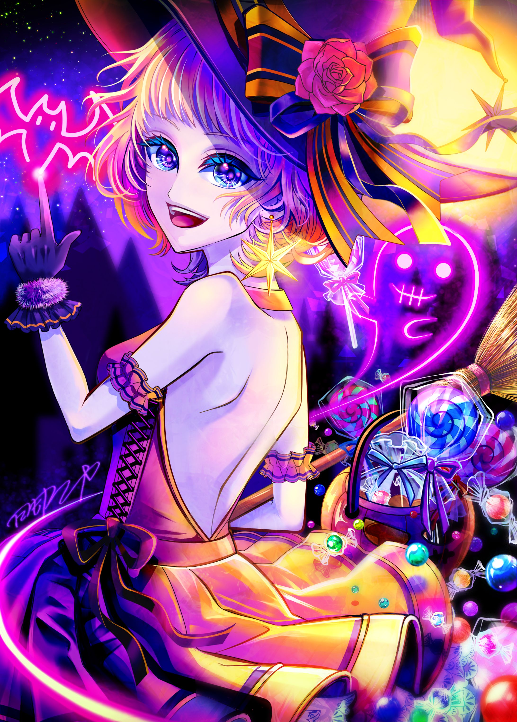 創作イラスト「 Night Witch  perfection  」-1