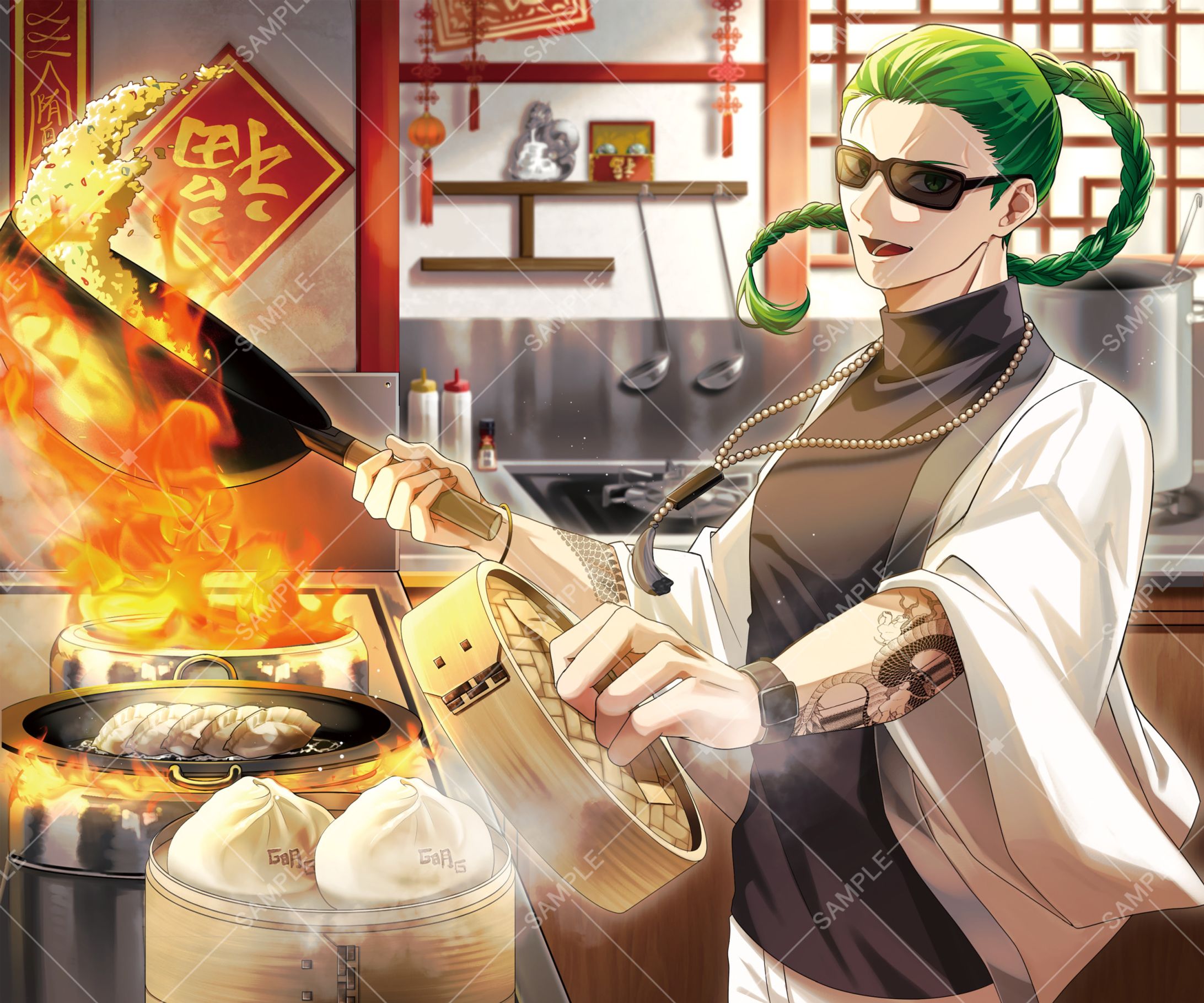 【Work】ストグラフェス「明味房」キッチンカー用イラスト制作-1