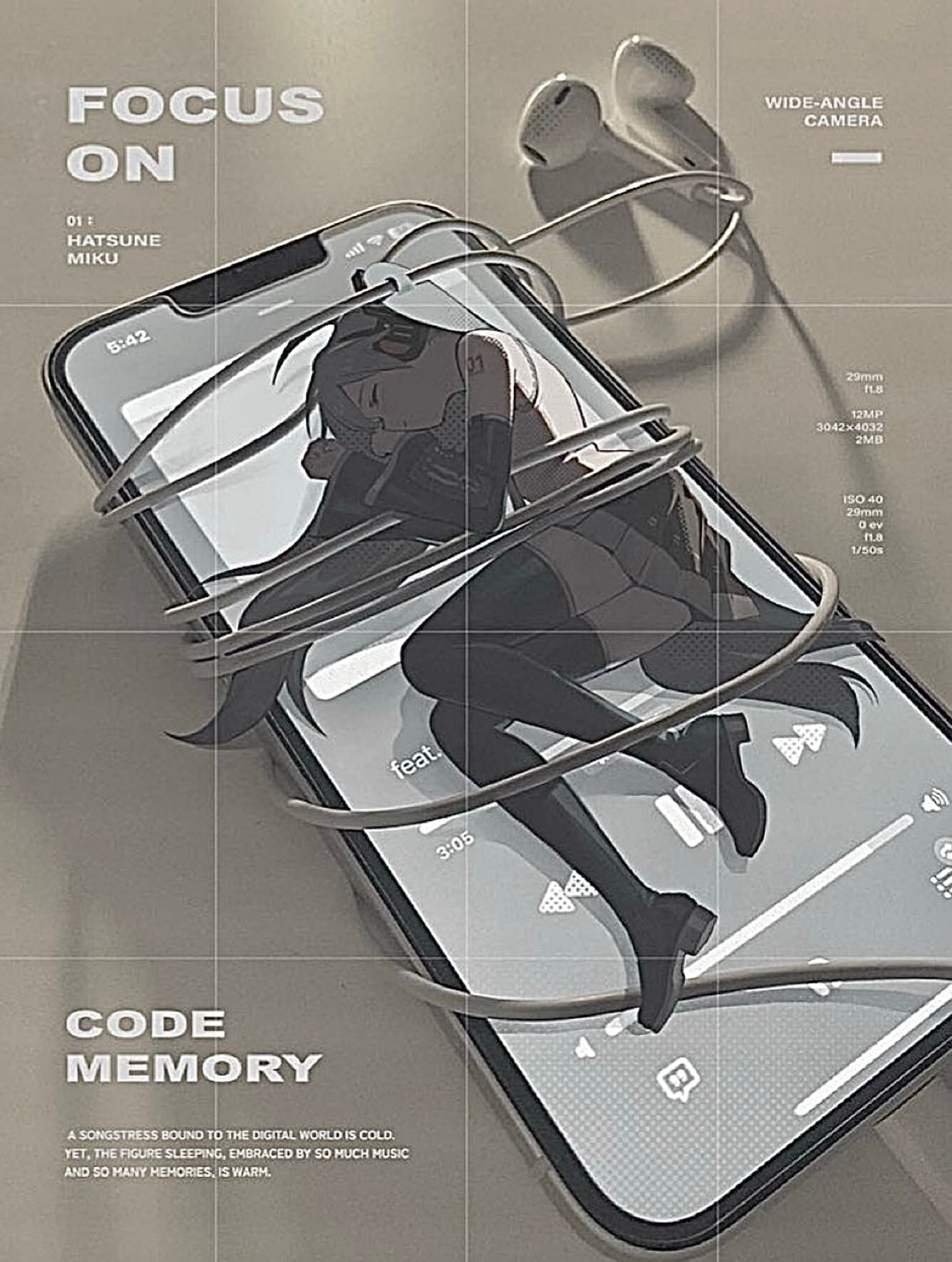 初音ミク イラスト展『FOCUS ON MIKU』展示作品-1