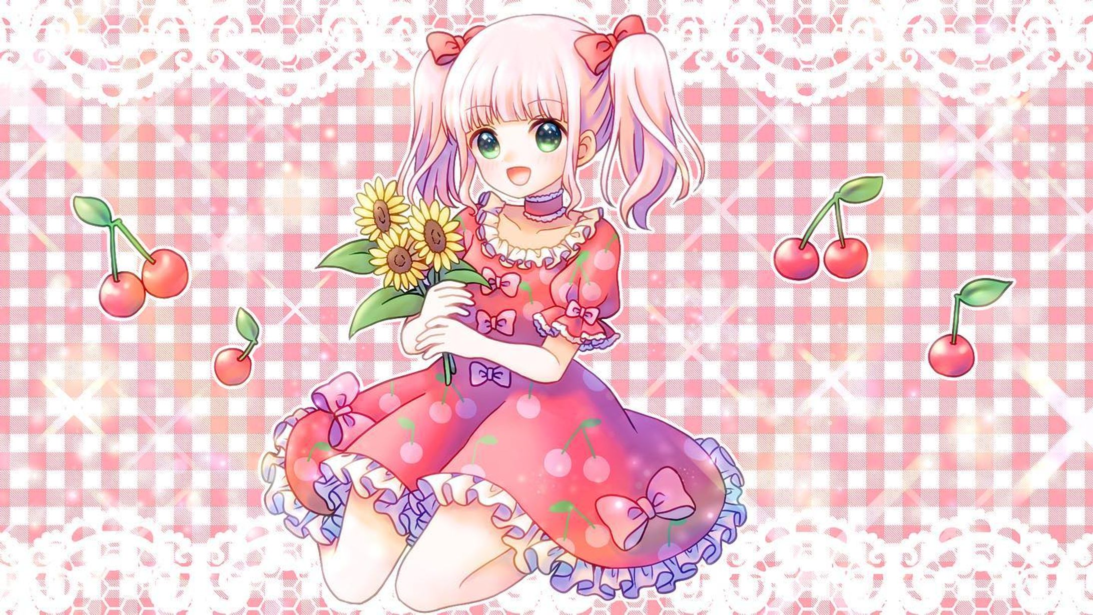 ご依頼にて描かせていただきました🍒ありがとうございました！
#イラスト　#illust #illustration #女の子-1