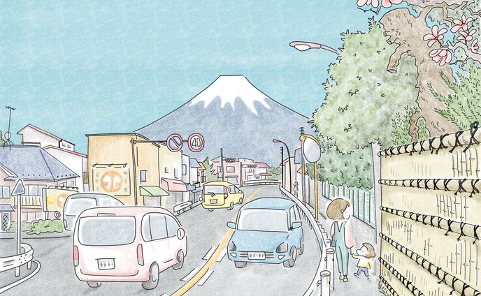 富士山への道