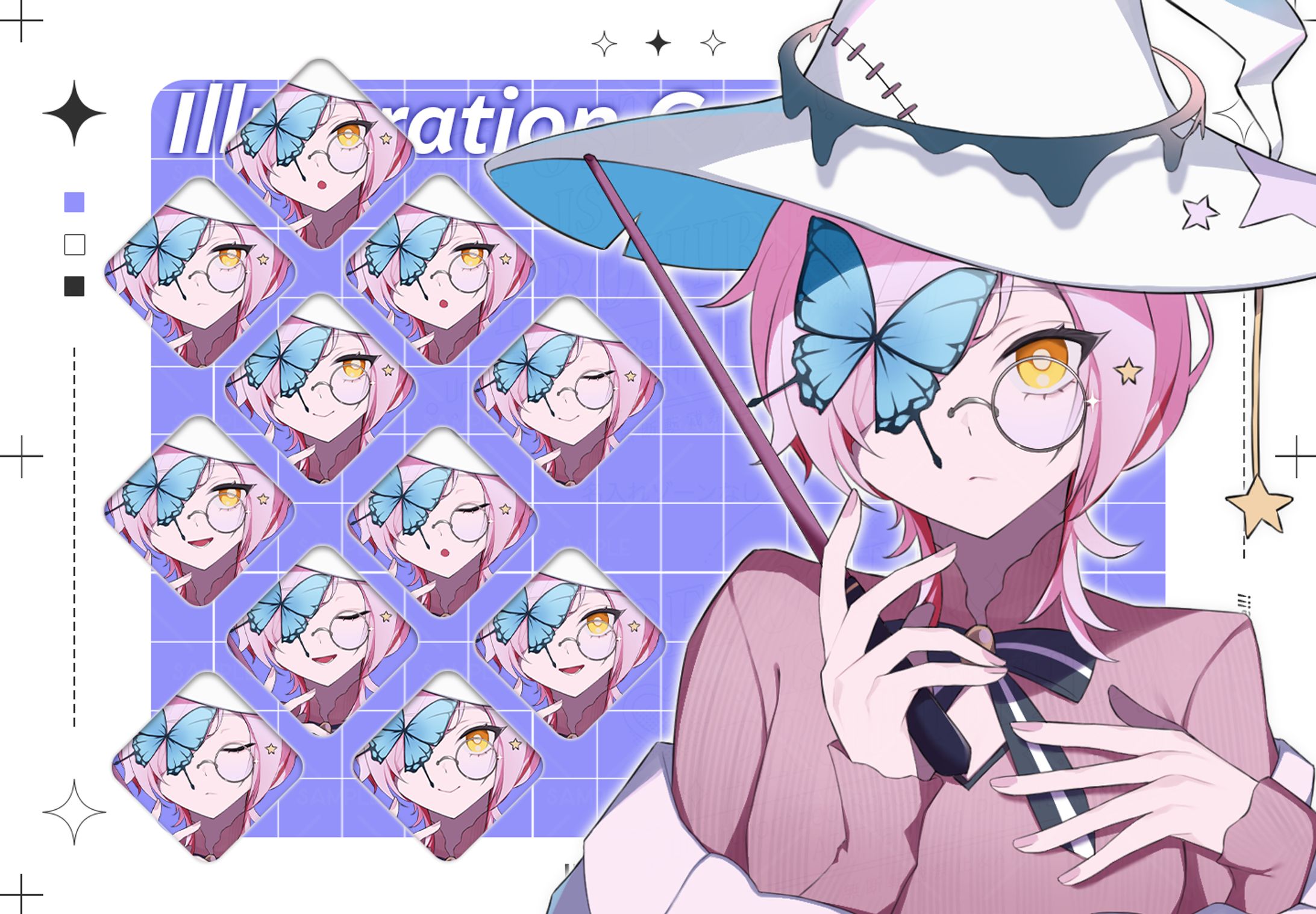 【イラスト】Vtuber百軒カナリ様 『ピタゴラス・ウィッチ』歌ってみた用イラスト-1