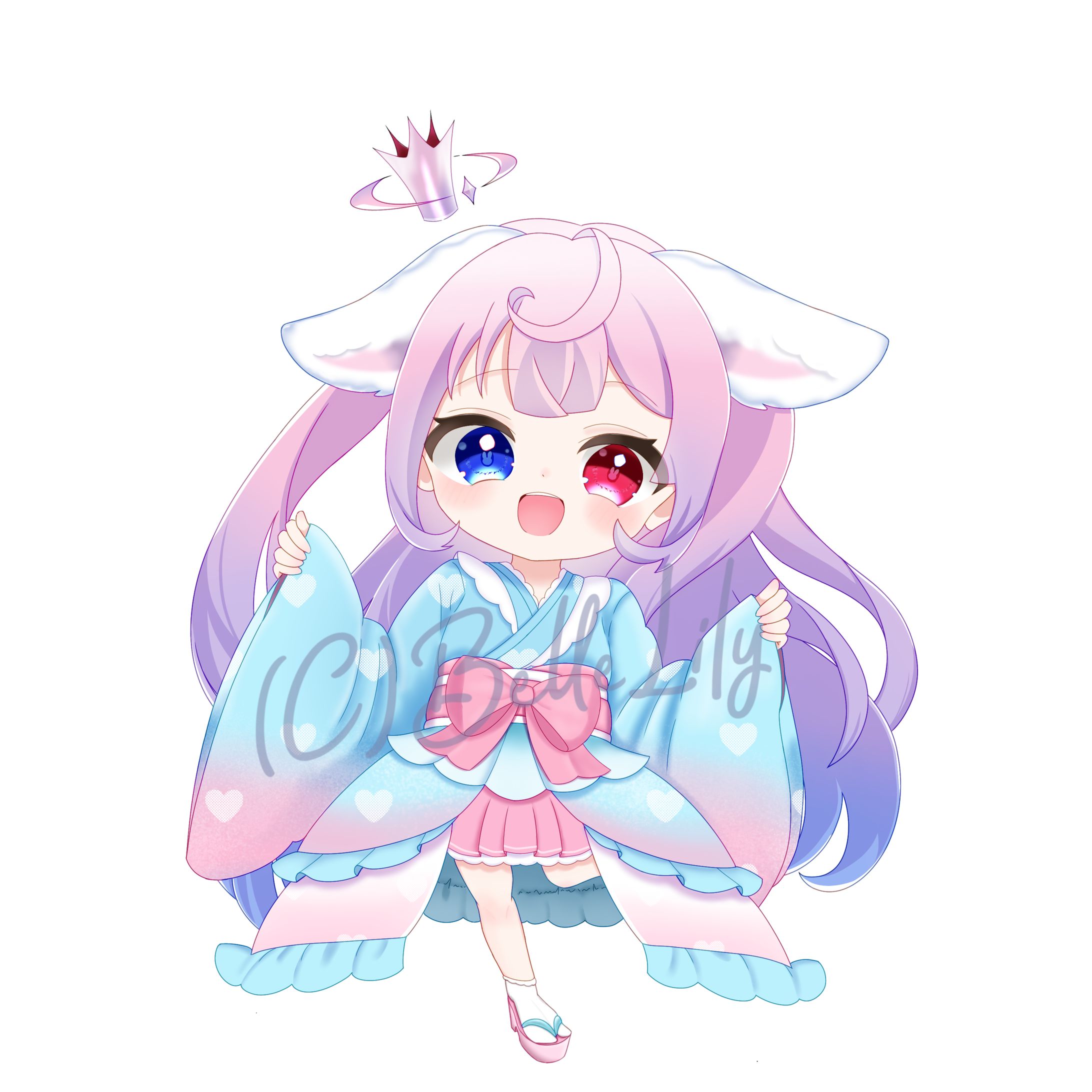 【サンプル】苺宮雪姫　ミニキャラ(SD) 制作-1