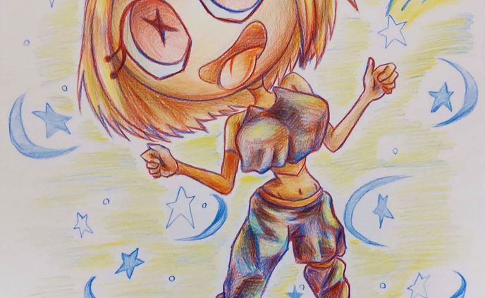 赤と青と黄色の3色の色鉛筆で描きました
🟥　🟦　🟨

この間なんとなく自分のプロフィールにデジタルクリエイターって適当につけたけどそれらしいもん大して上げてないな…
いや一応デジタルで絵を描いたりゲーム作ったりはしてるからデジタルでクリエイトはしてるはずなんだよ
けどここにアップロードする機会ことがなくてなぁ
🤔
#アナログイラスト #色鉛筆 #女の子イラスト #かわいい #illustration #analogillustration #originalcharacter #オリジナル #cute #girlillustration #colorpencil