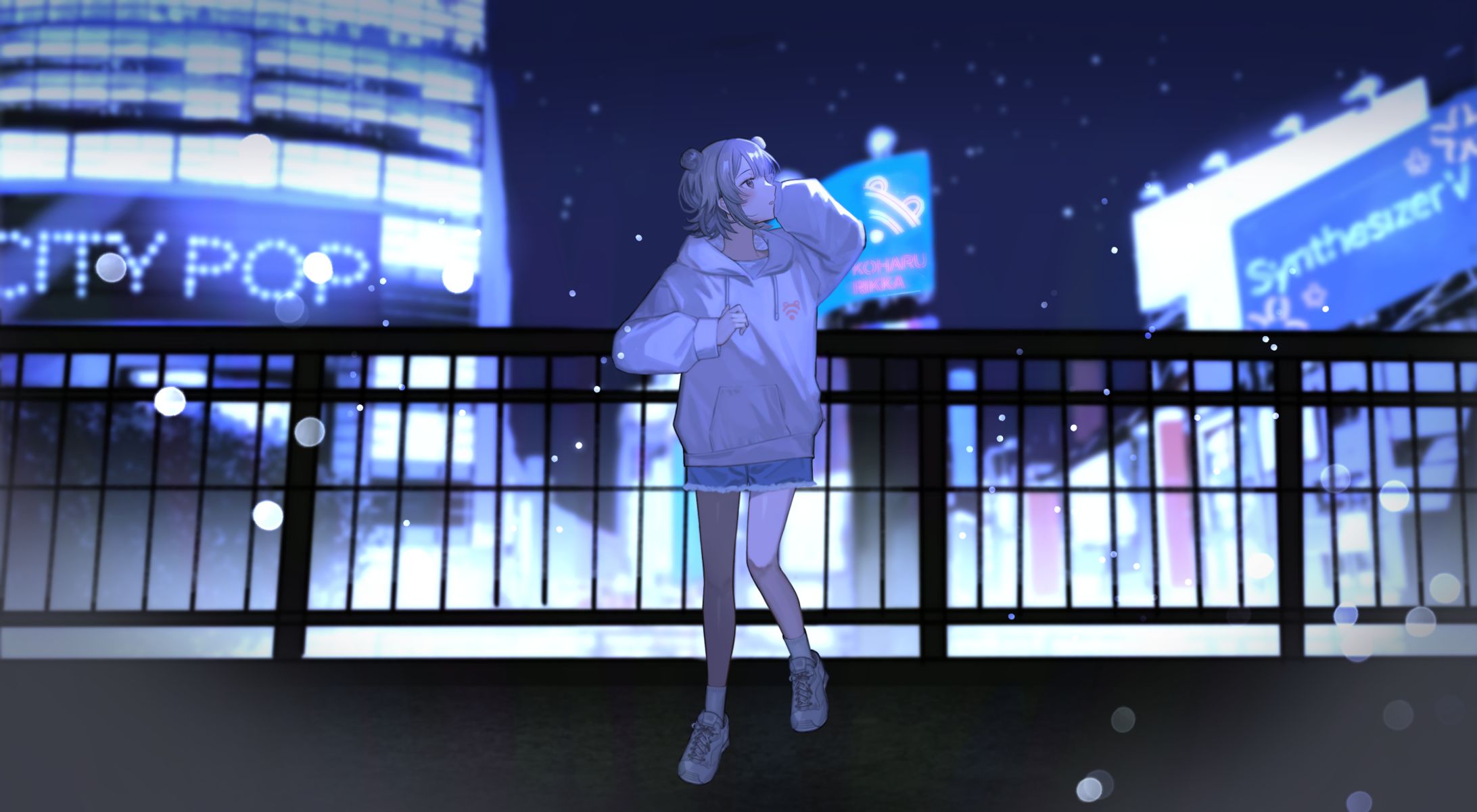 【じゅんむら様】夢見るディーバは新宿で歌う/オリジナル曲MV用イラスト-1