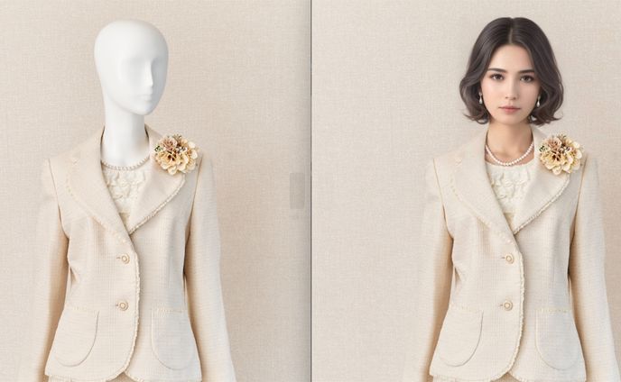 マネキン→AIモデル