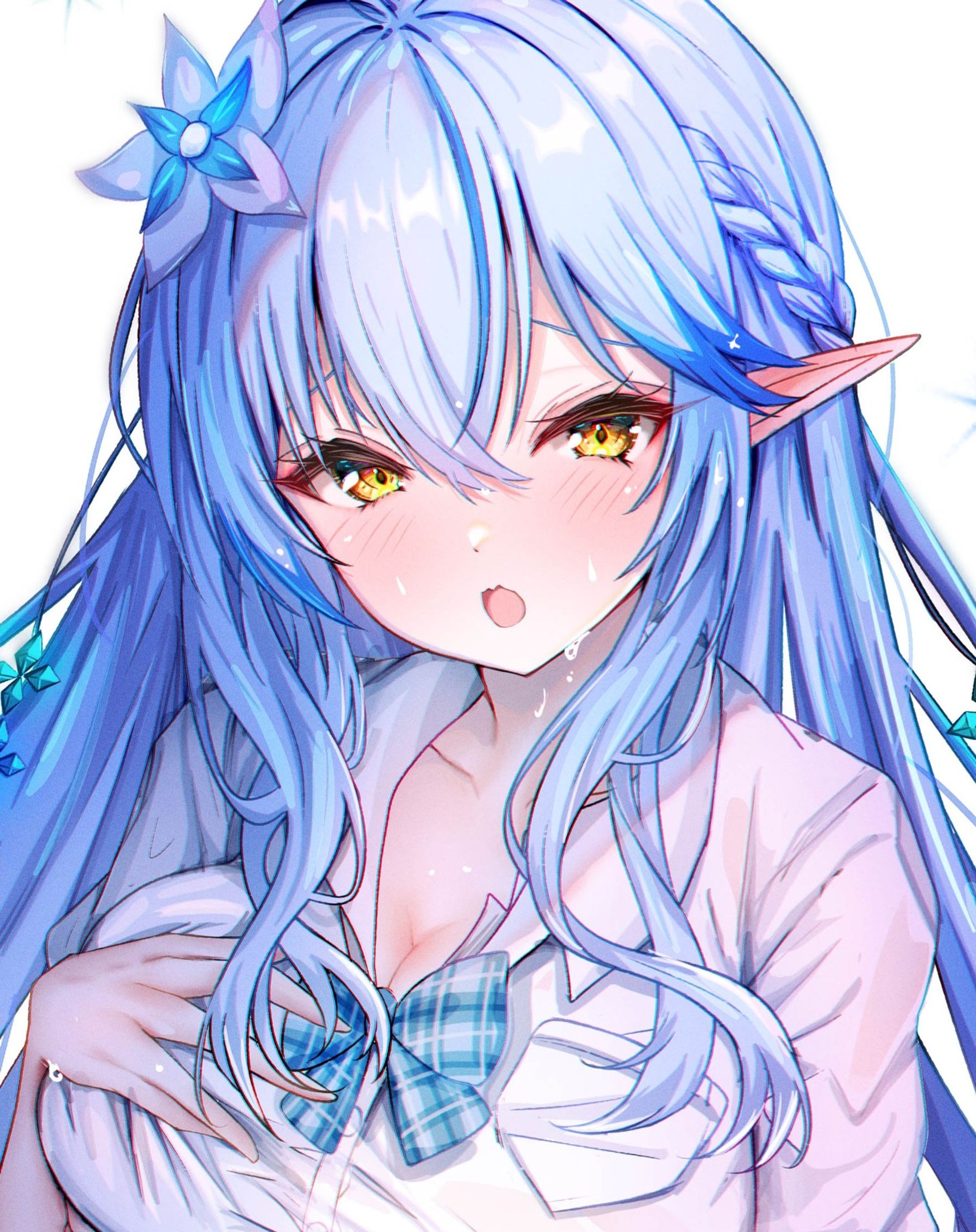 #art #illust #vtuber #digitalart #雪花ラミィ #digital #fanart #animegirl #illustration-1