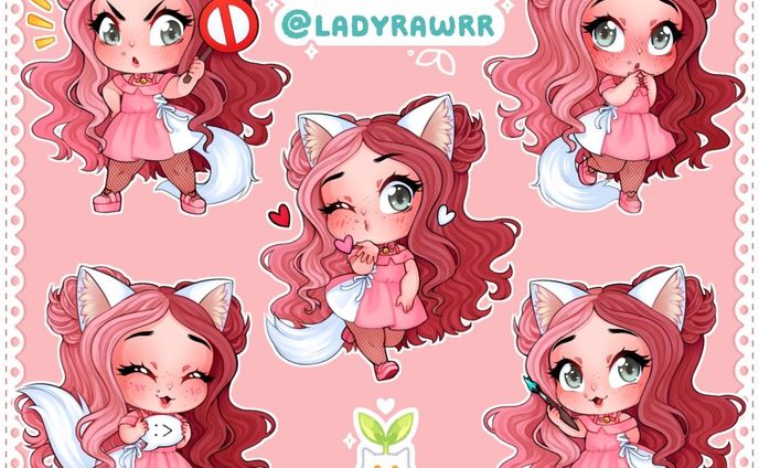 Panel illustrations I worked on for streamer LadyRawrr earlier this year! 💖

https://www.twitch.tv/ladyrawrr

#panelillustrations #panelcommissionsopen #twitchpanels #panels #twitchpanelcommission #cutegirl #kemonomimi #pinkhair #redhair #glasses #streamer #artstreamer #twitchstreamer #digitalartist #commissionsareopen #commissionsopen #digitalart #digitalartwork #digitaldrawing #smallartist #smallartists