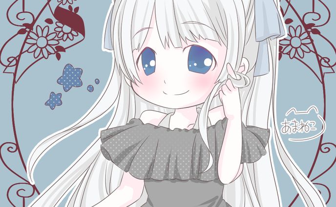 青い目女の子
