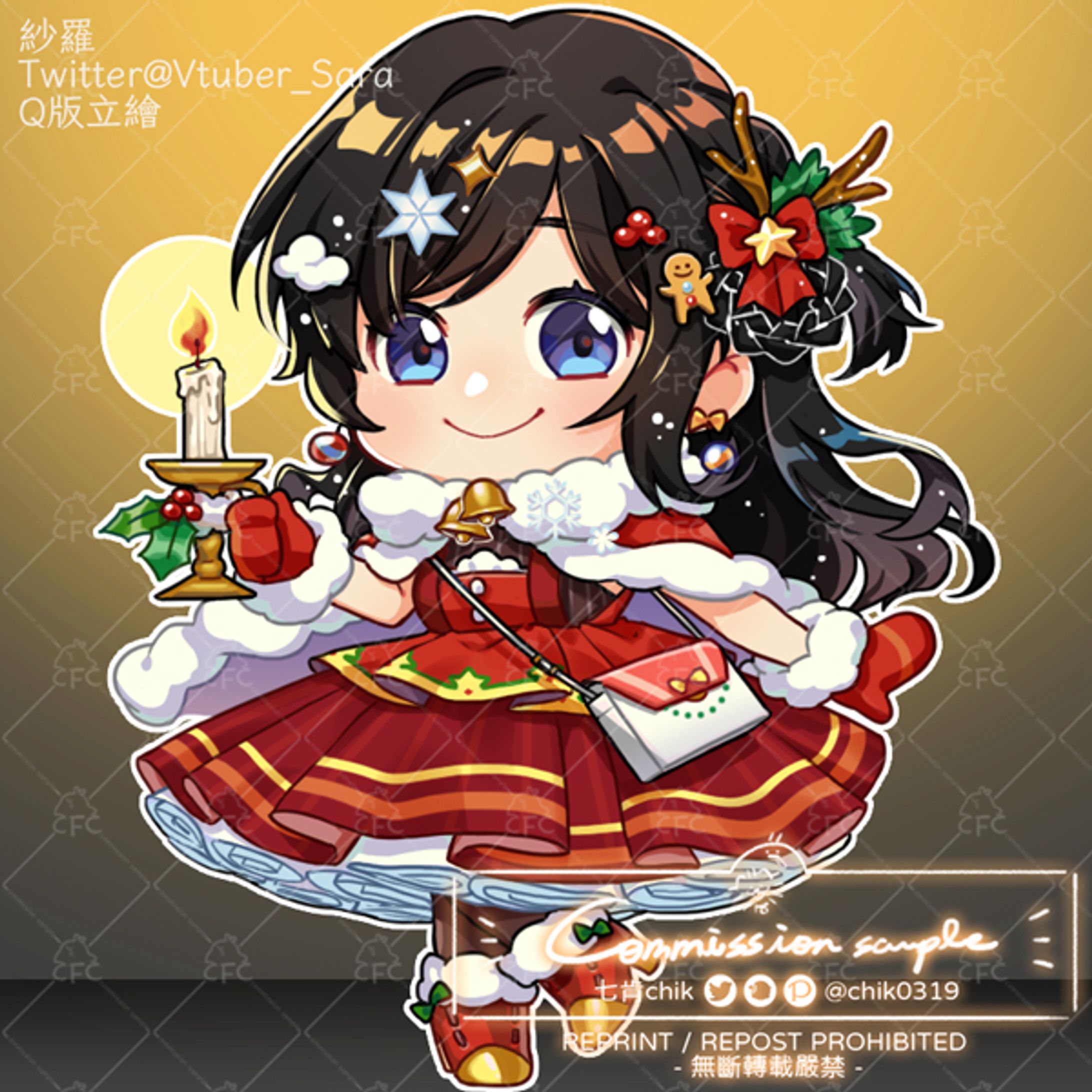 紗羅@Vtuber_Sara | 聖誕服裝-1