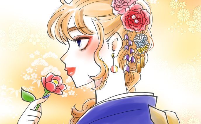 お年賀イラスト