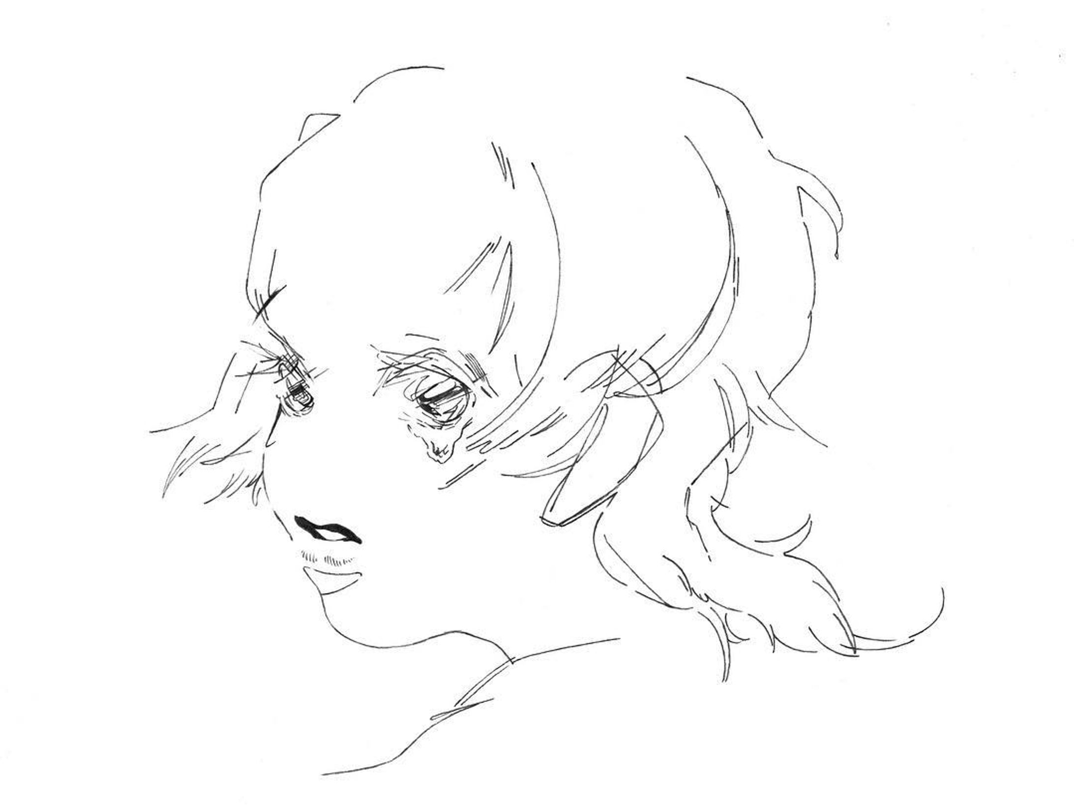 #ilustration #illustration #illustrator #illust #design #mono #monotone #pencil #girl #art #artwork #sketch-1