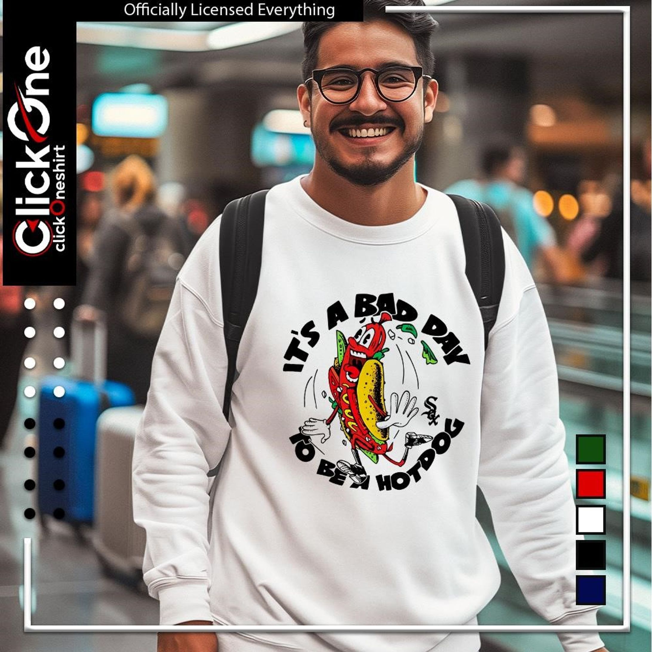 Bad Day for Hotdogs – Ballpark Humor Tee-1