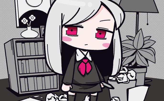 書けない日の女の子