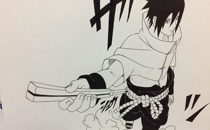 模写　サスケ