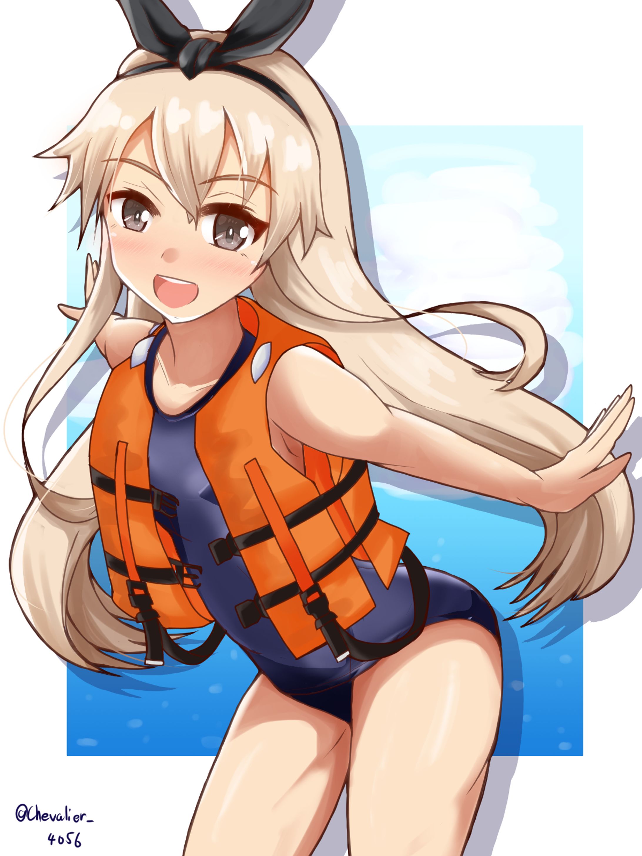 スク水ジャケット島風ちゃん-1