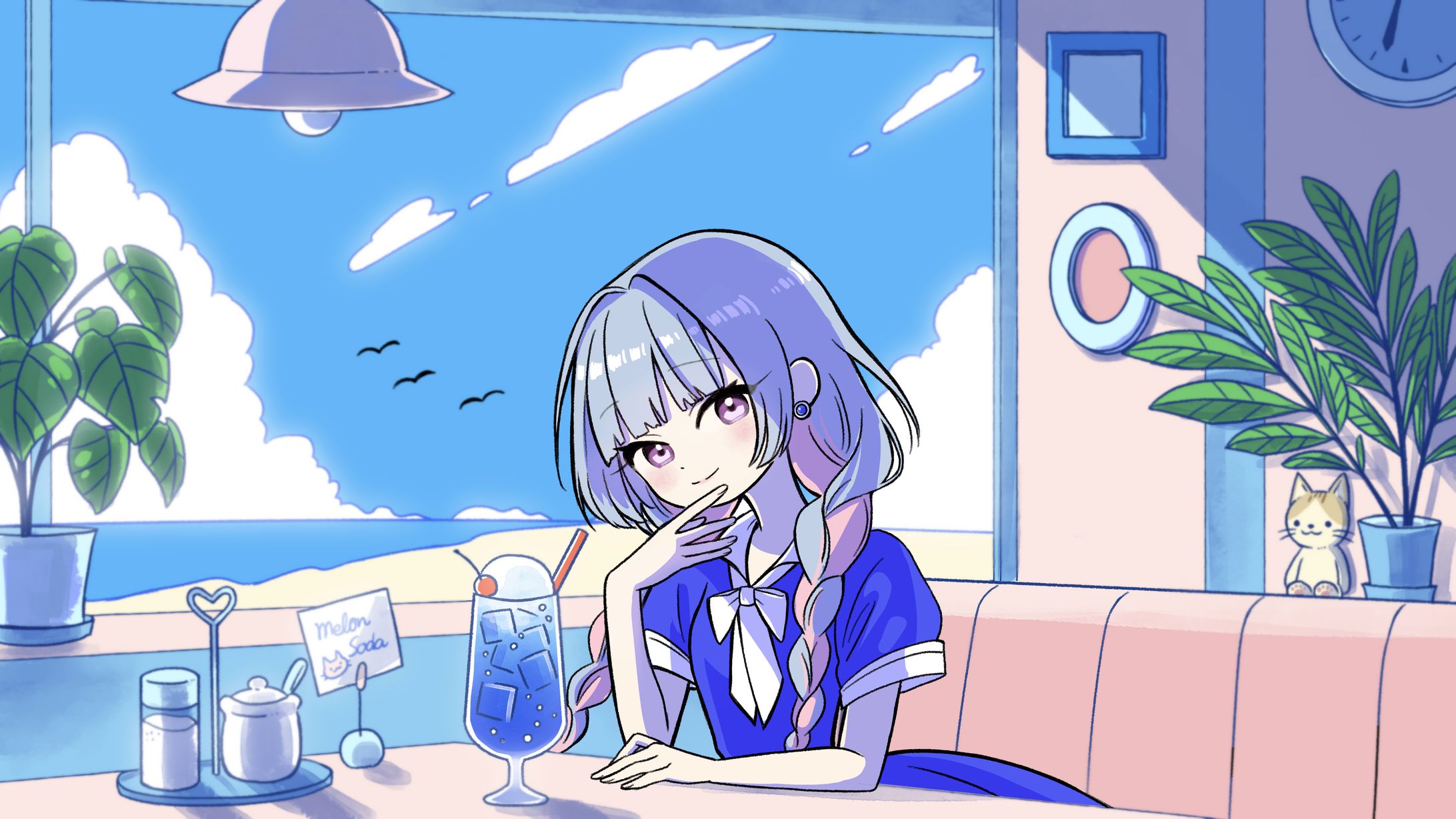 珈琲neco様 YouTube MV用イラスト制作-1