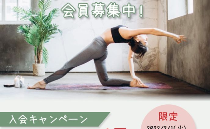 ヨガ入会キャンペーン