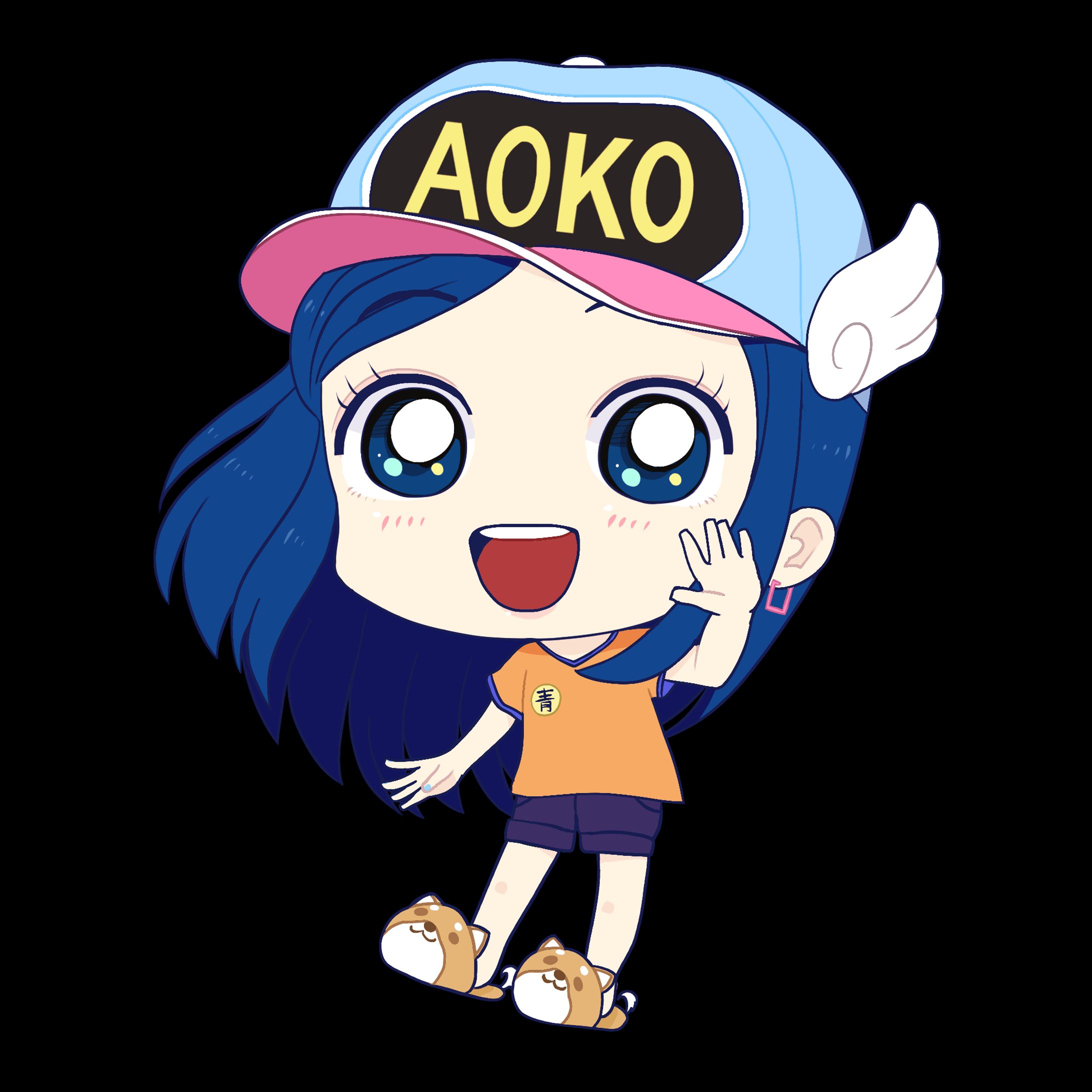 『AOKO』ミニキャライラスト-1