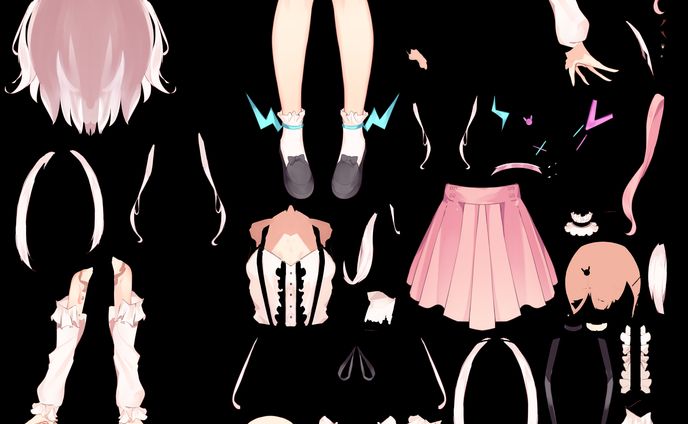 VTuberパーツ分け