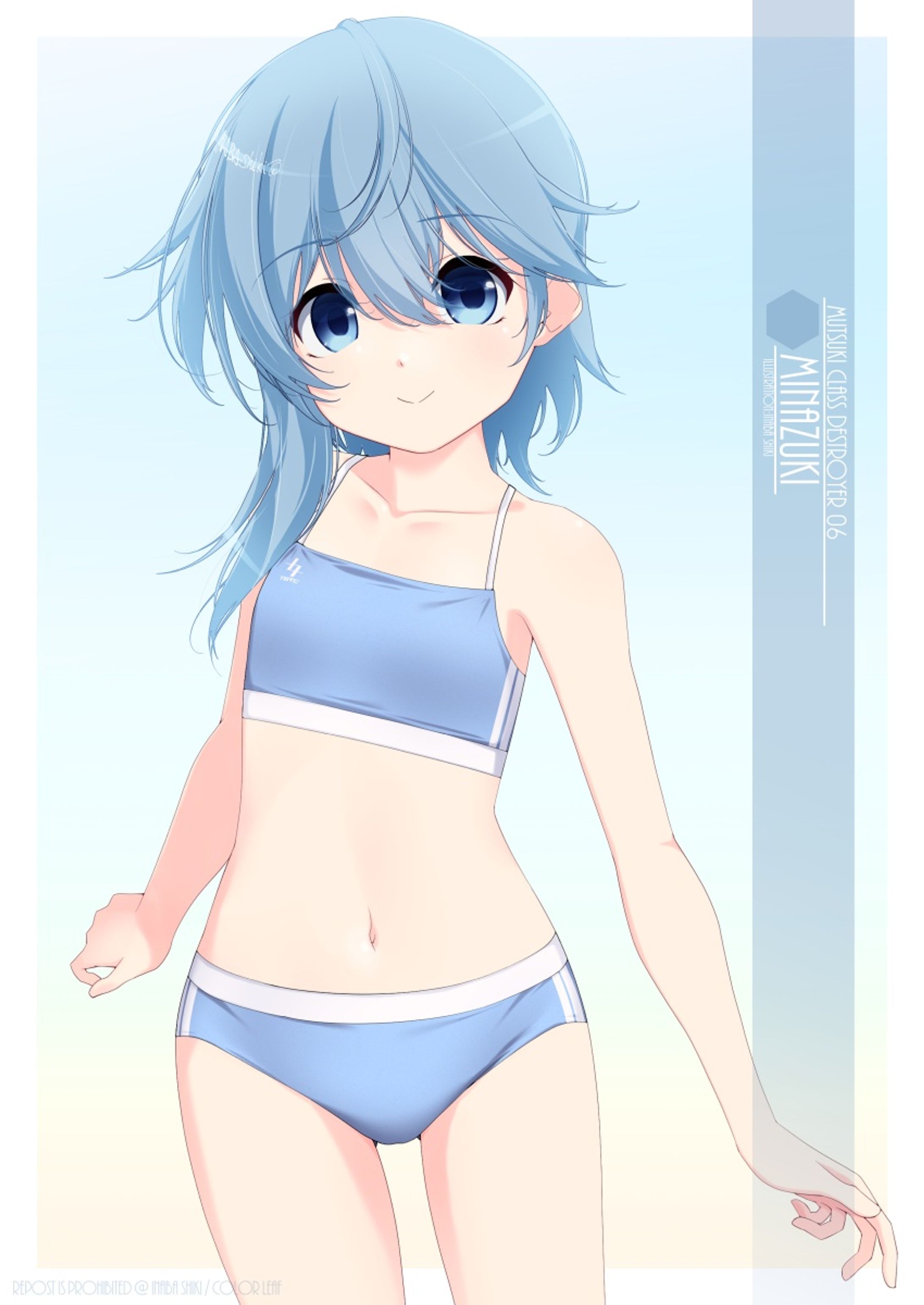 水着艦娘「水無月(艦これ)」221013-1