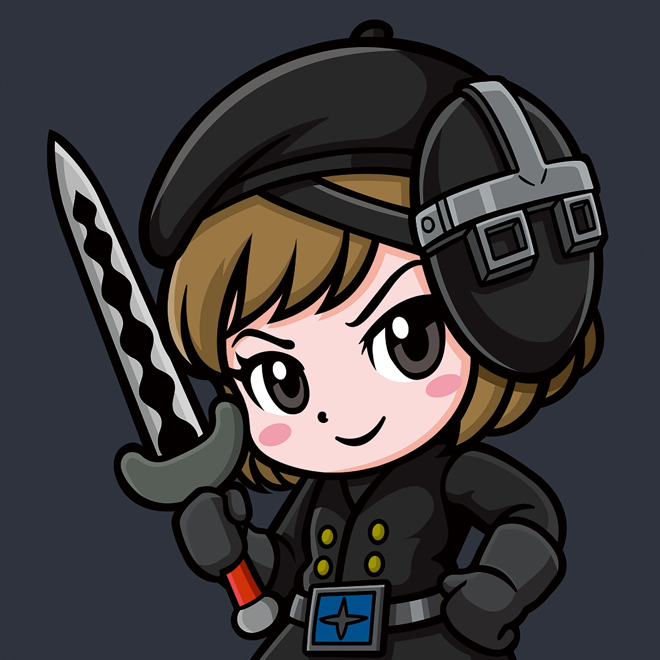黒十字軍・ゾルダー x つらみちゃん／ヘッダー用イラスト-1