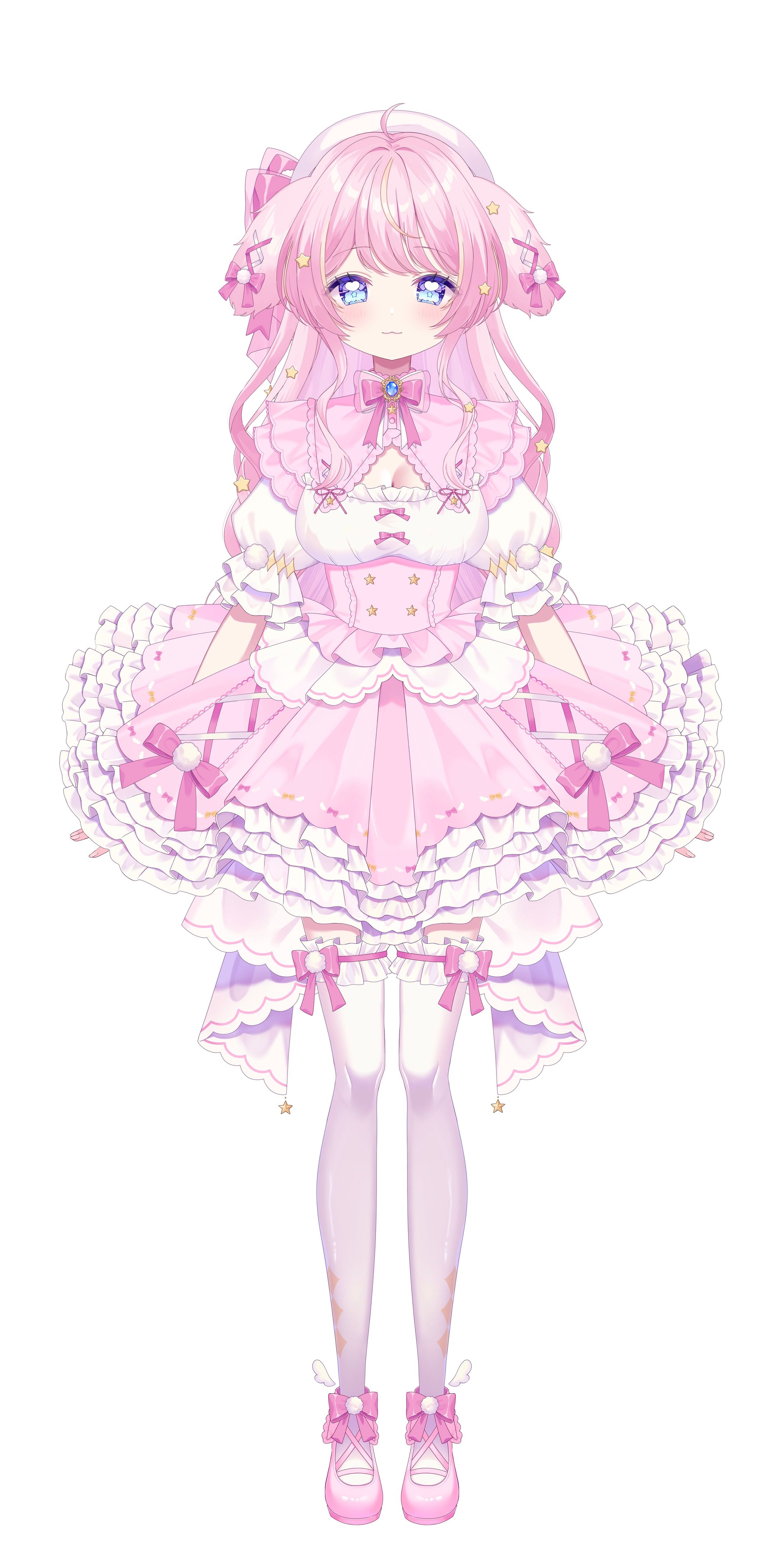 《お仕事》愛星しゅが様 Live2Dパーツ分けイラスト-1