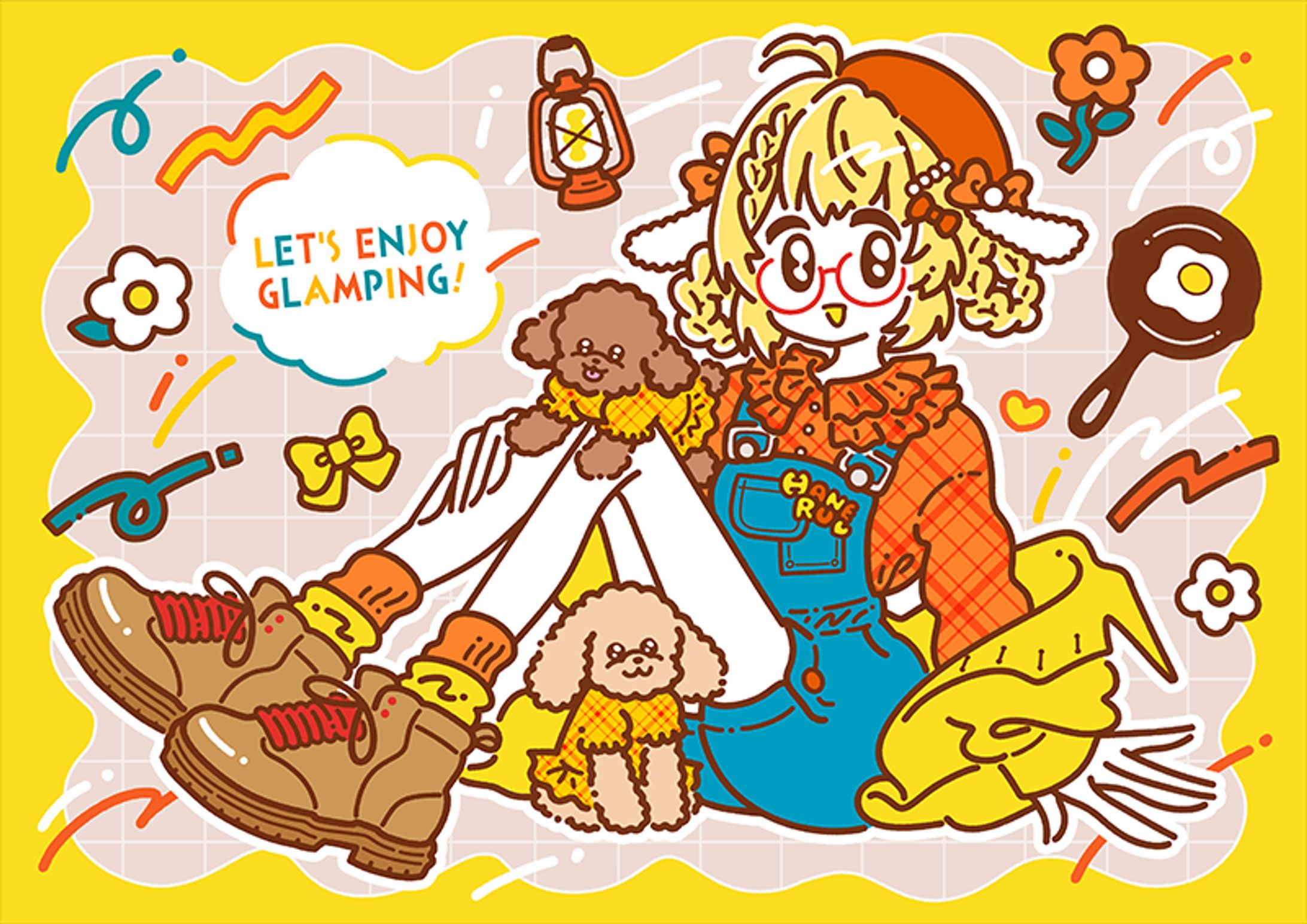 【お仕事】コラボグッズイラストA｜因幡はねる 様-1