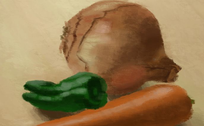 ペイント  野菜