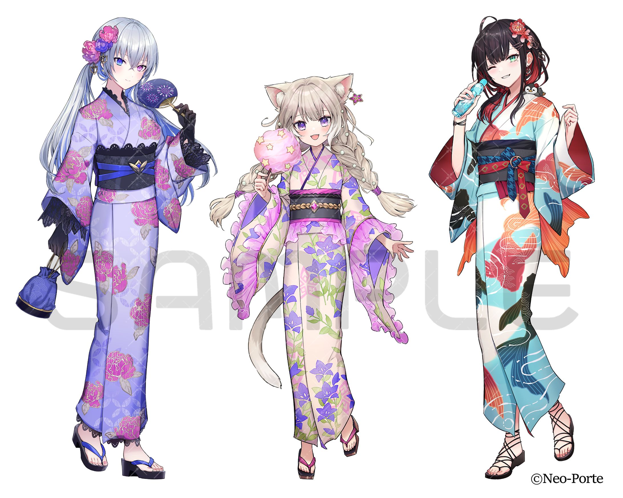 ネオポルテ様2023夏祭りグッズビジュアル(1期生女性メンバー) ネオポルテ様2023夏祭りグッズビジュアル(1期生女性メンバー)