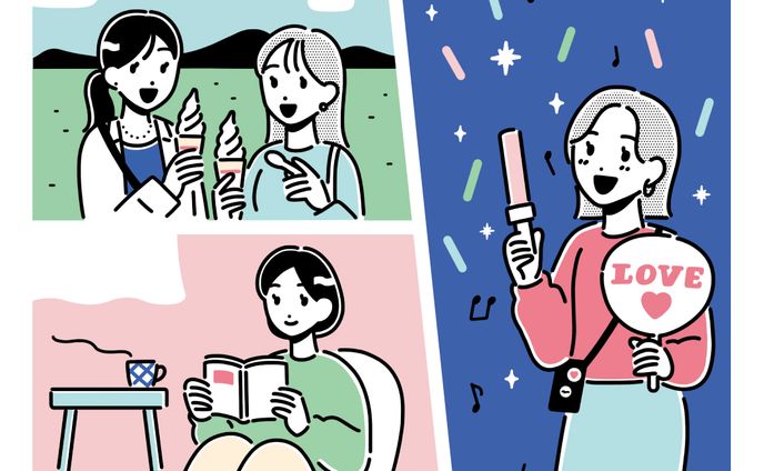 【works】日経Woman イラスト