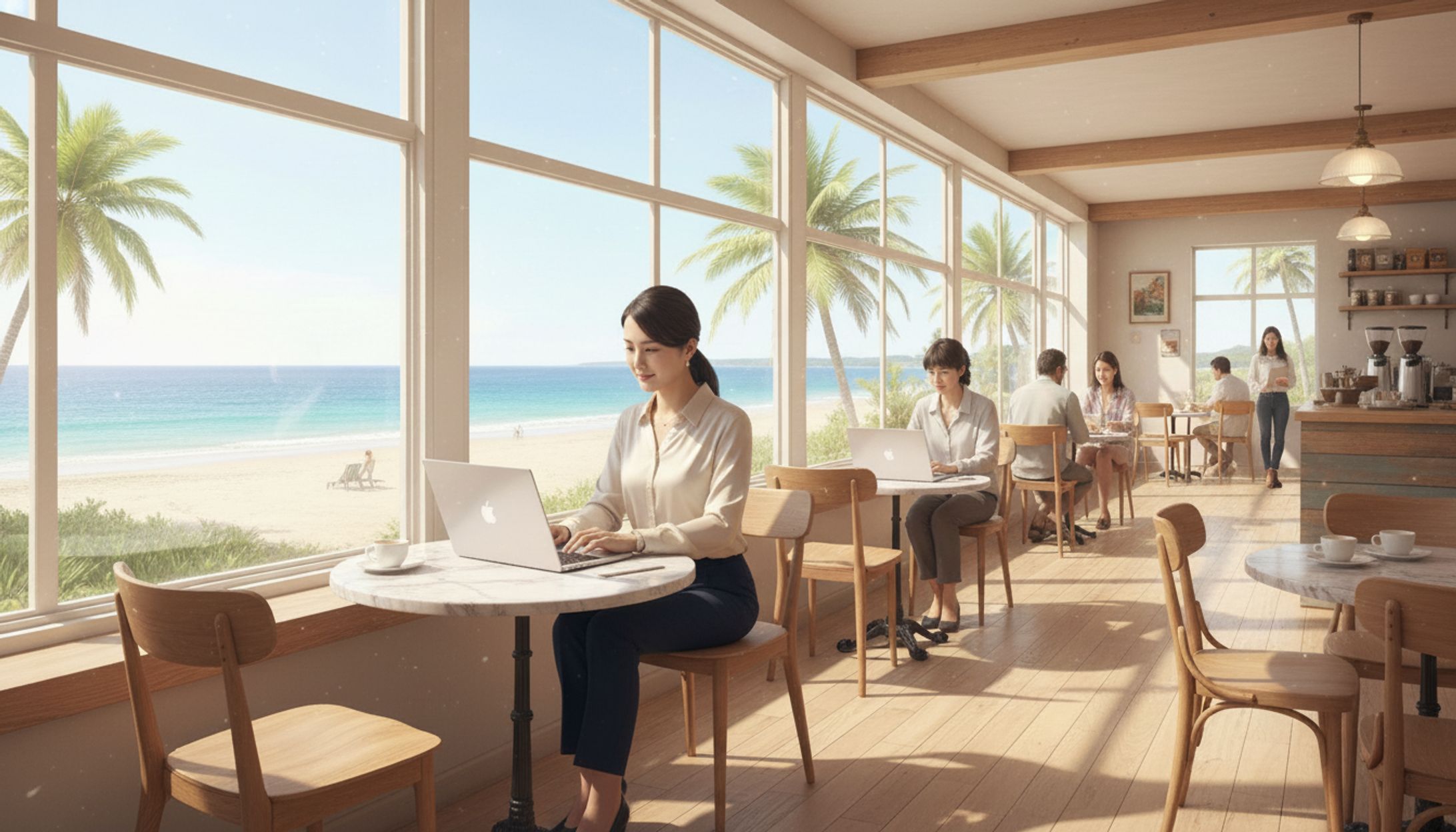 Whisk制作画像_カフェで働く女性2-1