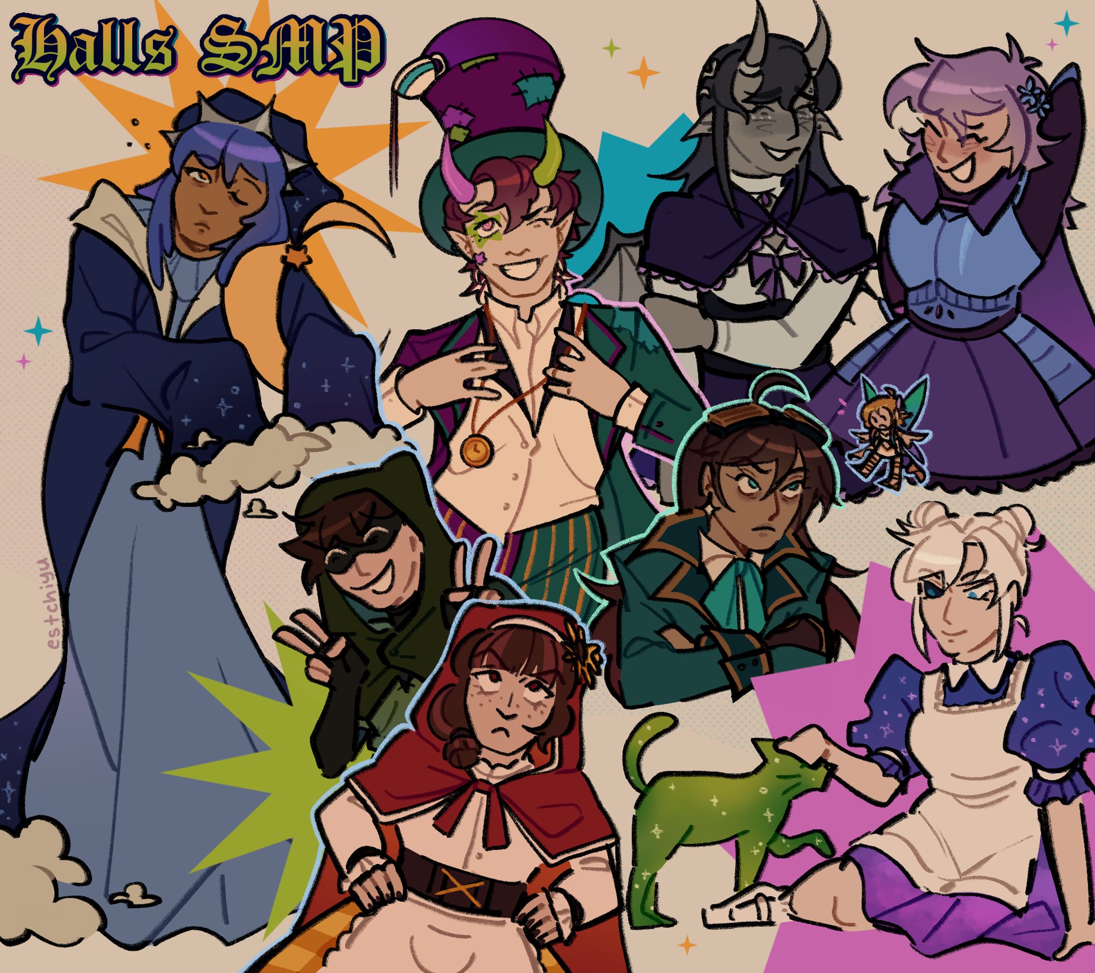 Halls SMP: The Fabled King Characters-1