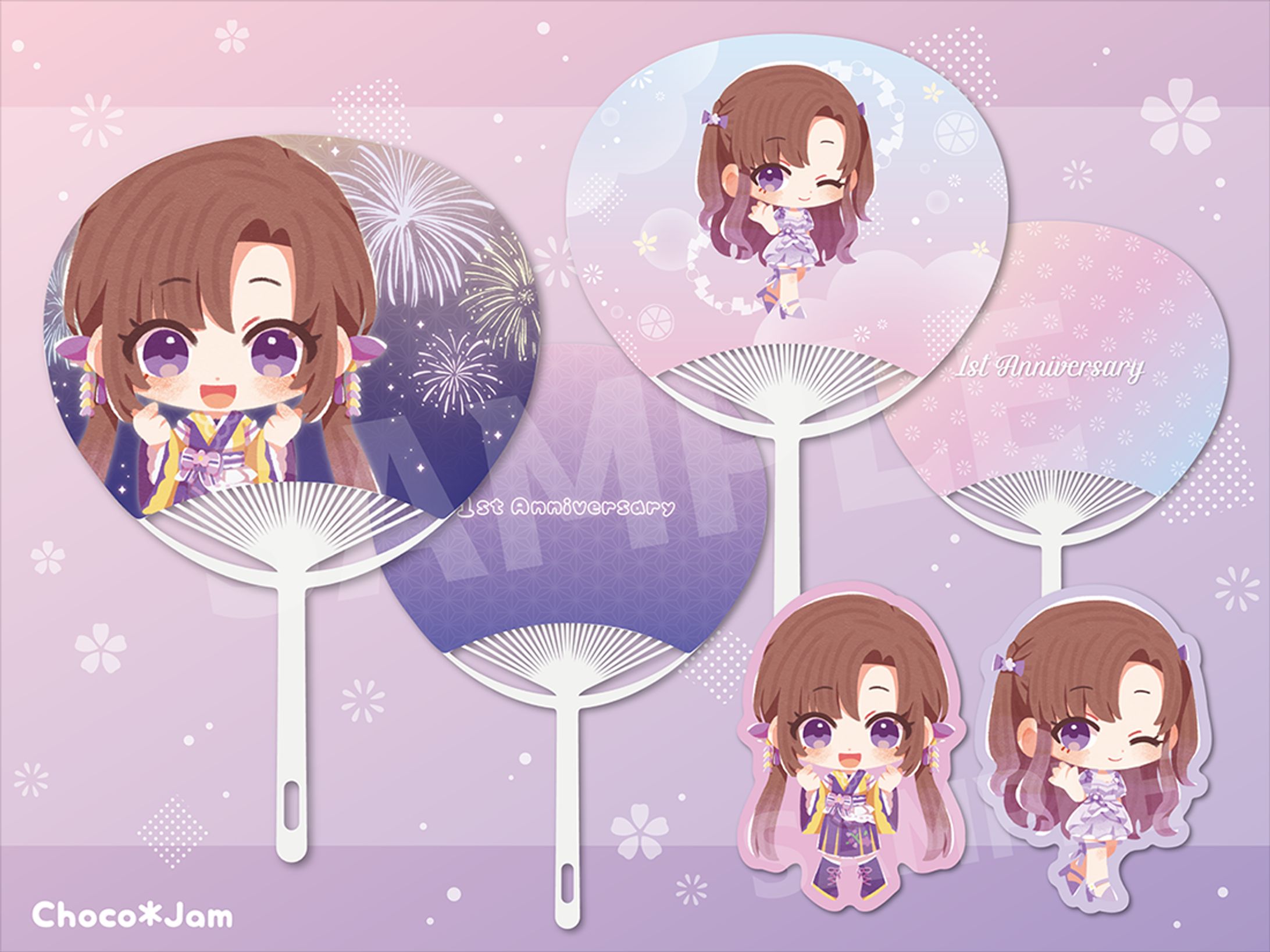【返礼品】IRIAMライバー/紫桜黄花様-1