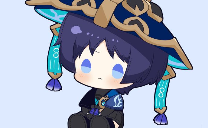 原神　放浪者ぬいぐるみ風