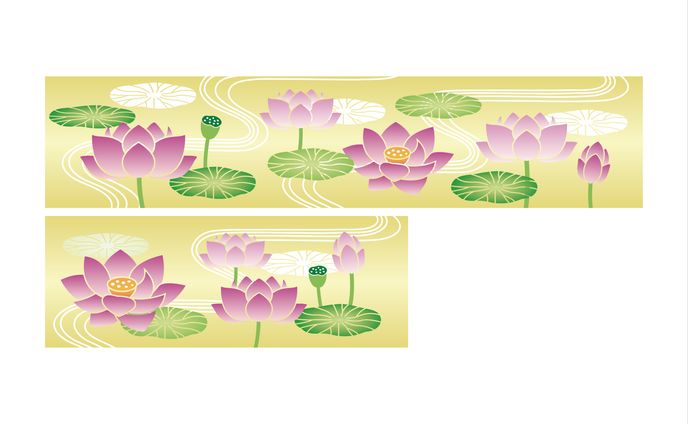 ショーケース壁面デザイン｜イラスト