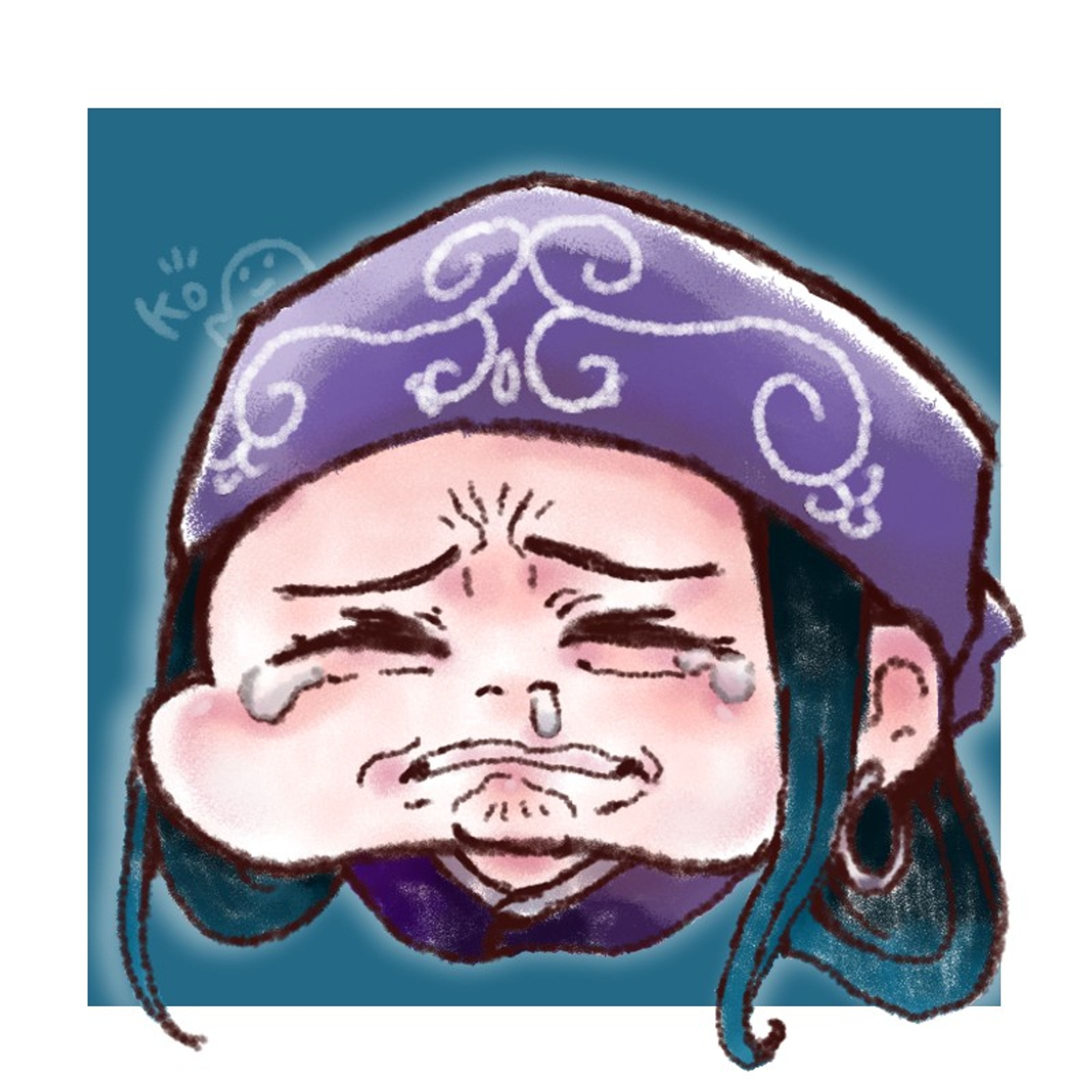 ゴールデンカムイのステッカー用イラスト-1