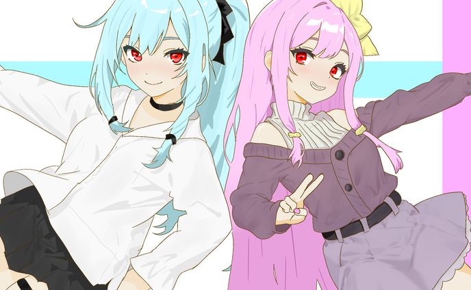 1周年記念のマグカップ用に描いたやつ