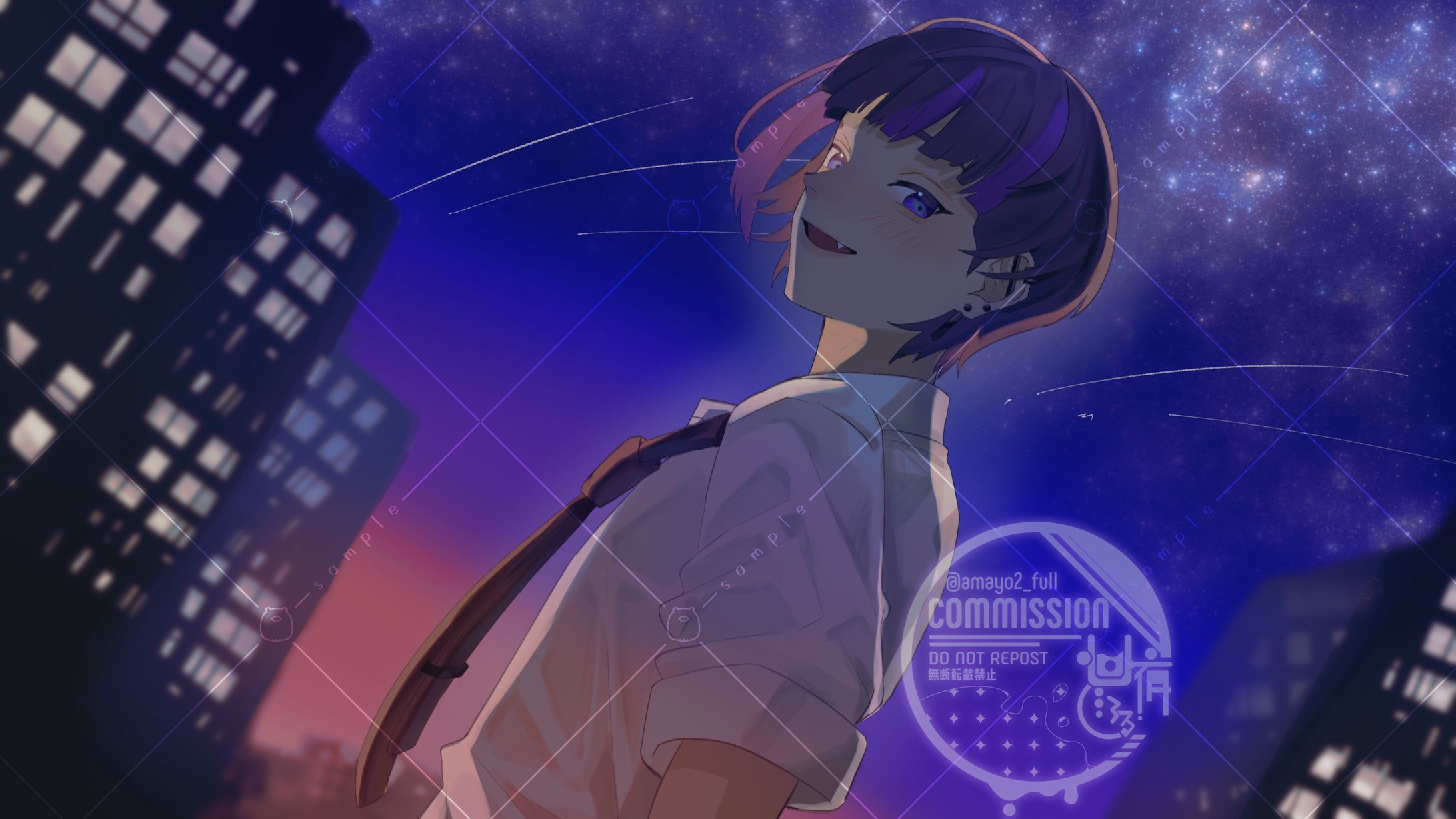 【ご依頼】楽曲「UFO」歌ってみた動画MVイラスト-1