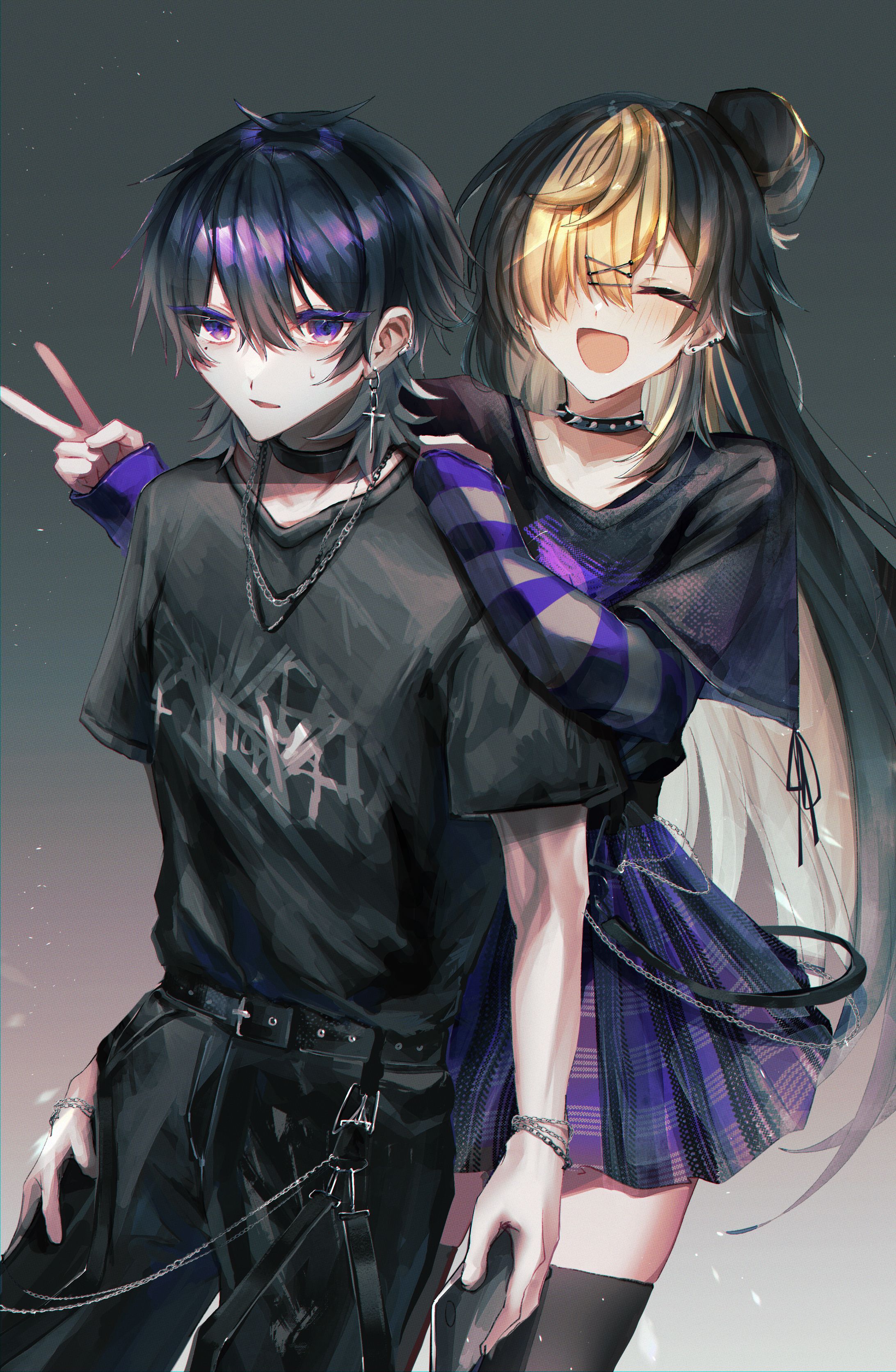 2人組キャライラスト集-1